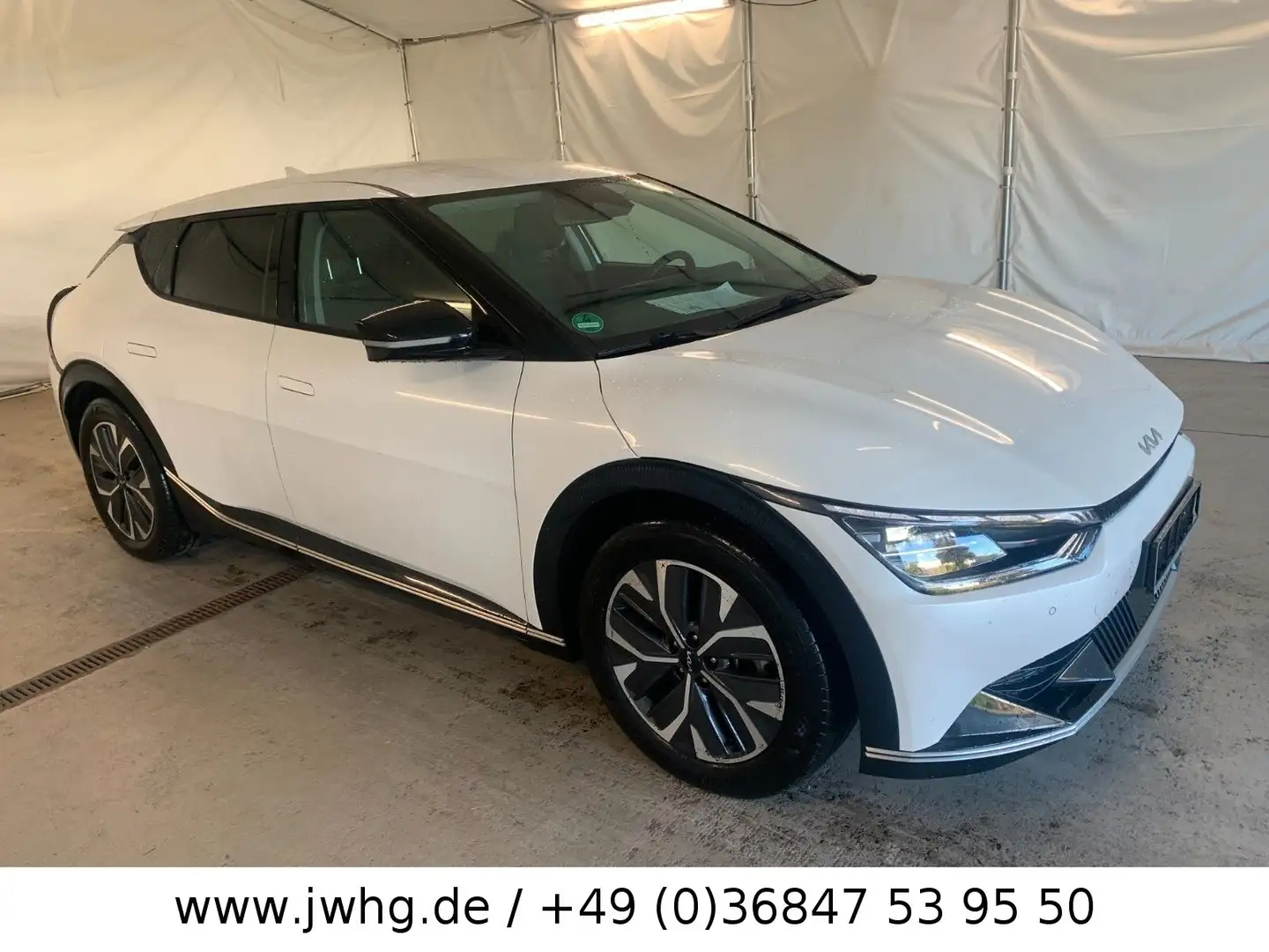 Kia EV6 LED Navi VLeder 19" ACC Kam Wärmepumpe SPUR Bianco - 2