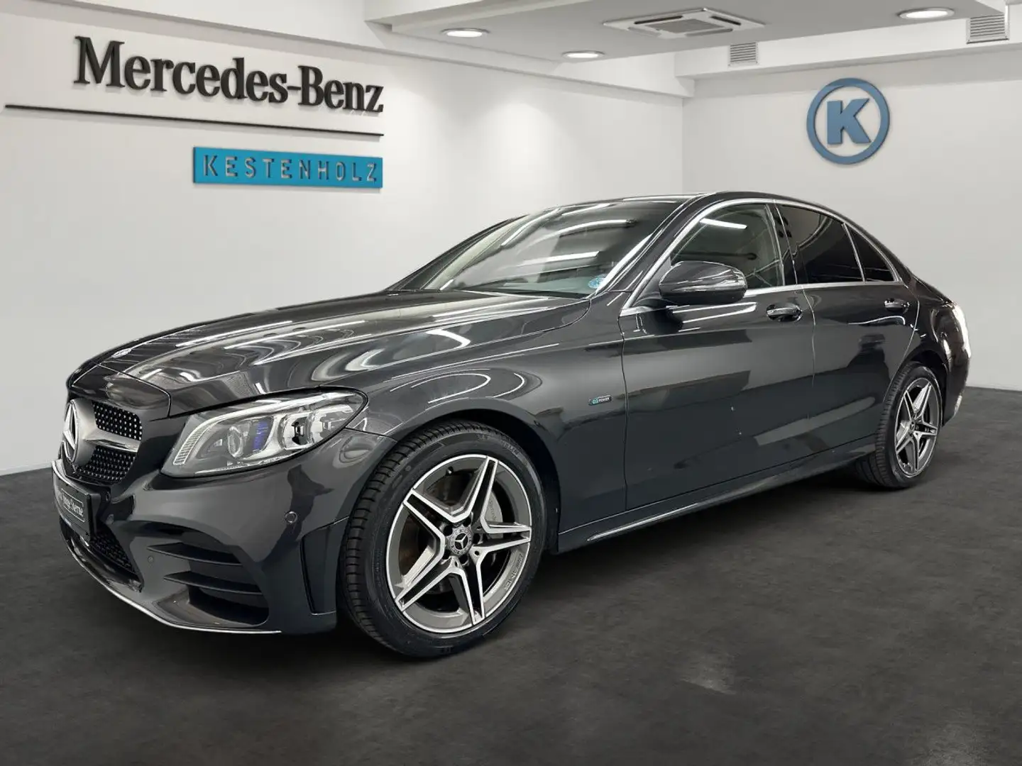 Mercedes-Benz C 300 de AMG+AHK+MULTIBEAM+PARKTRONIC Gris - 2