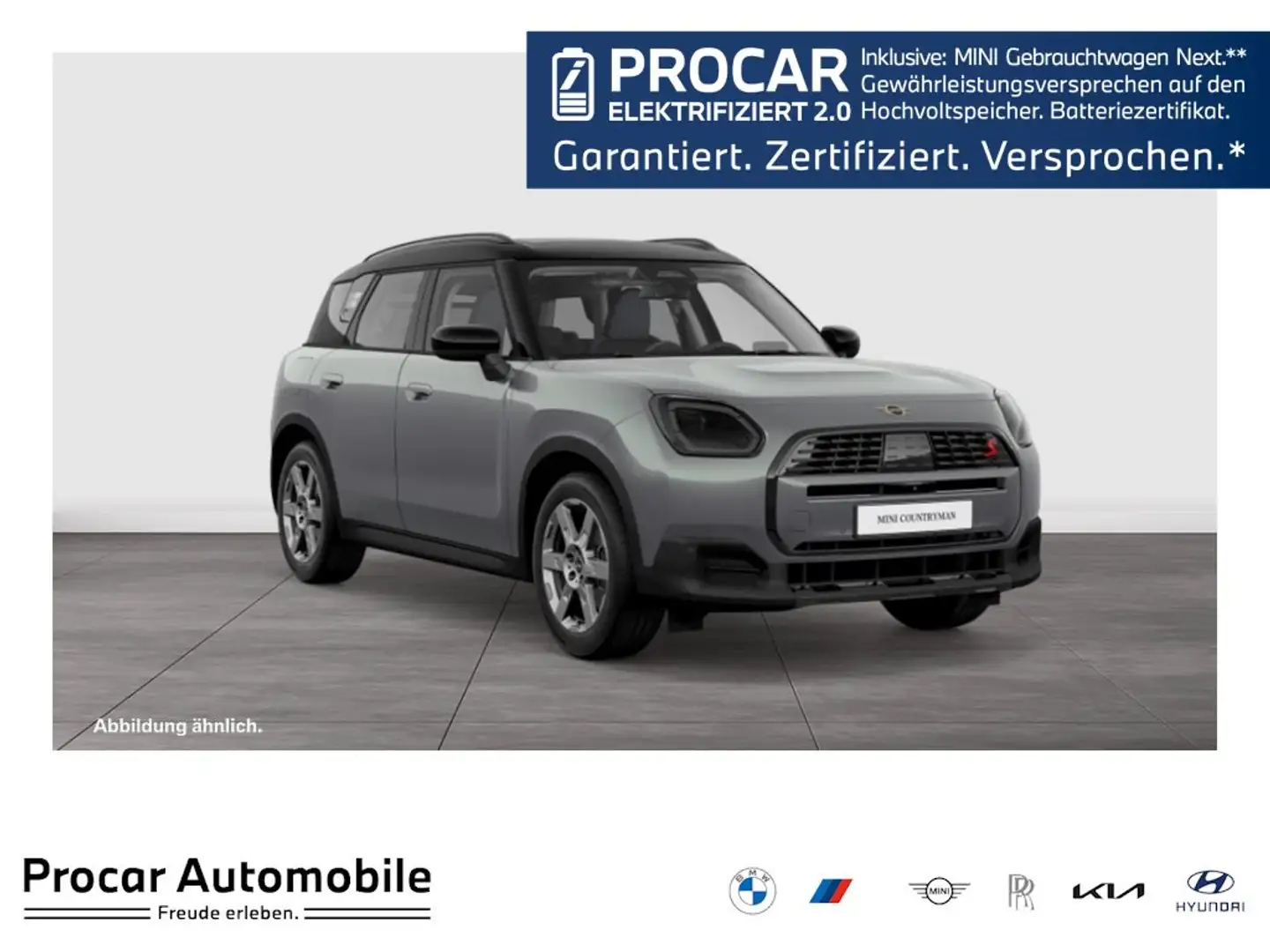 MINI Cooper Countryman S ALL4 HUD PANO AHK RFK NAVI Grün - 1