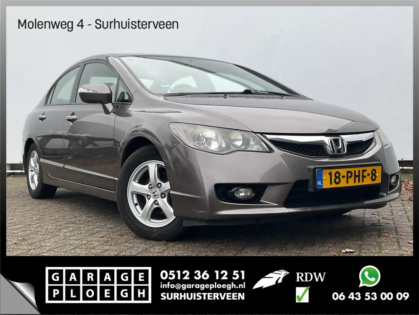 Honda Civic 1.3 Hybrid Automaat Elegance APK 07-2026 Grigio - 1
