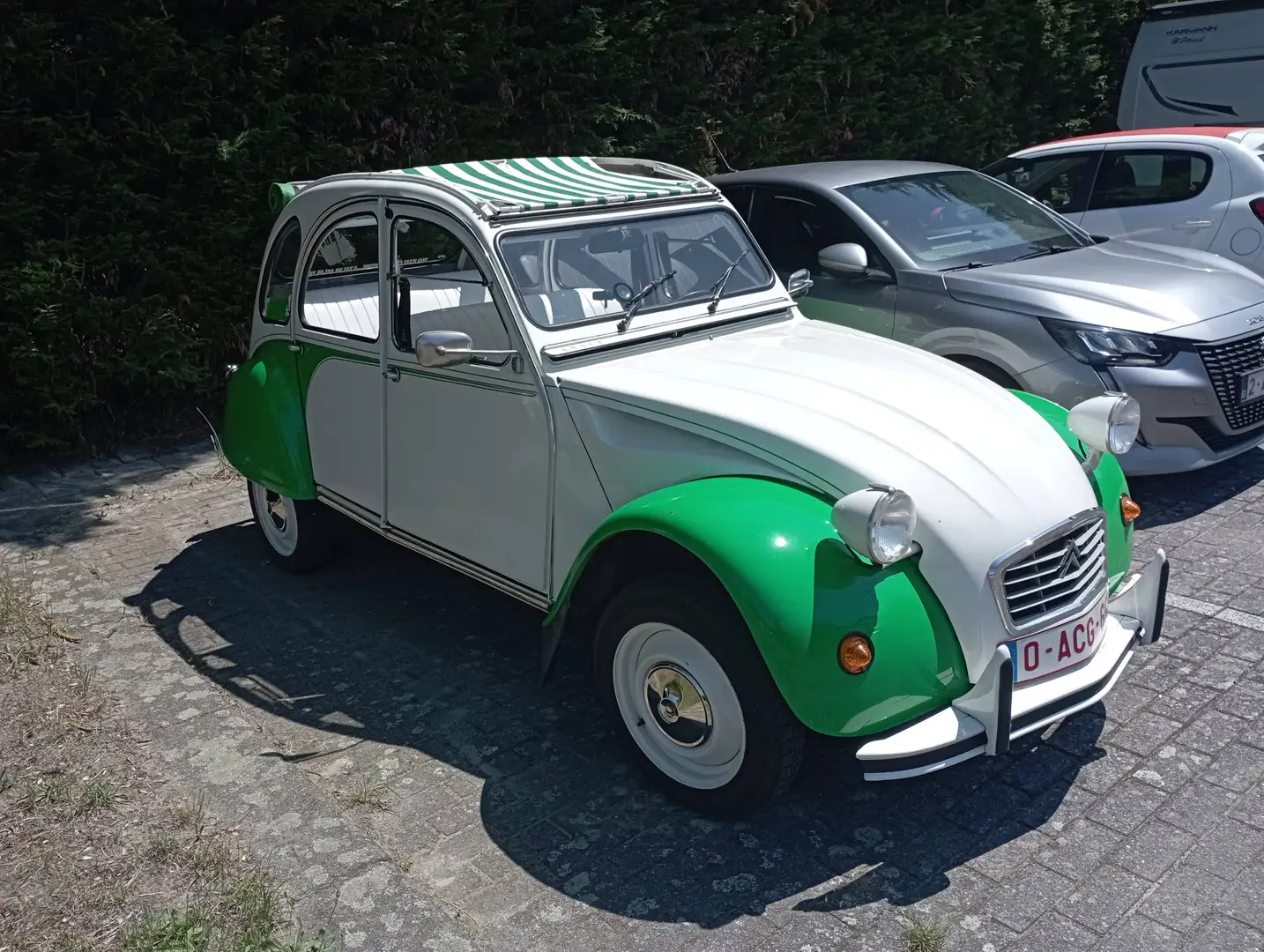 Oldtimer Citroen 2cv Weiß - 1
