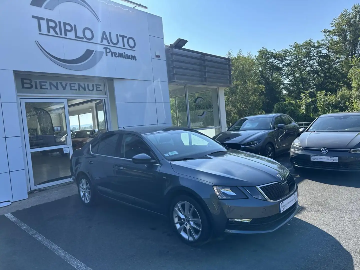 Skoda Octavia 1.6 TDI SCR - 116 Bva Clever Gps + Camera AR + CLI Gris - 1