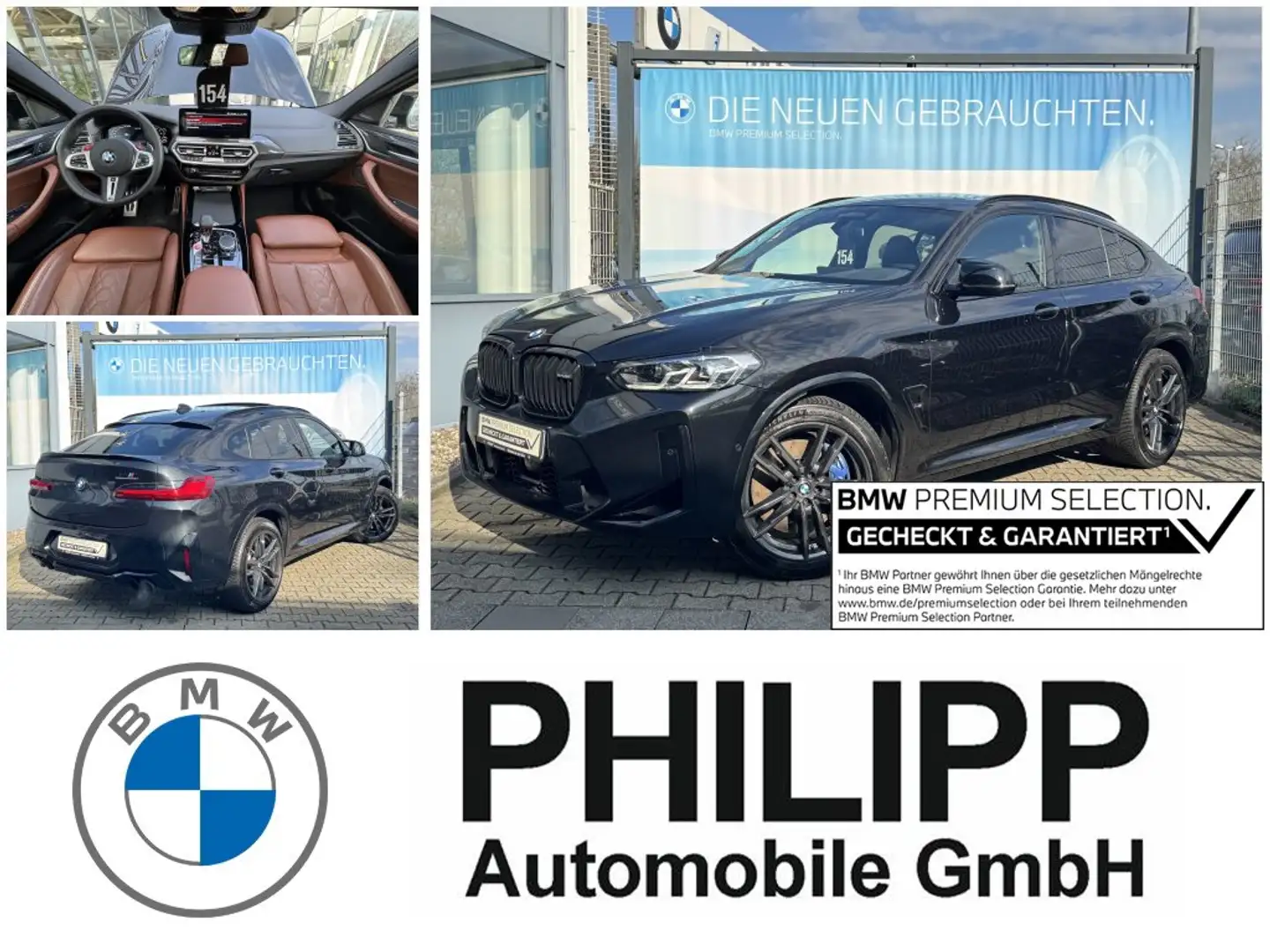 BMW X4 M Competition AHK h&k PANO DA-Prof Lea ab 799 br Noir - 1