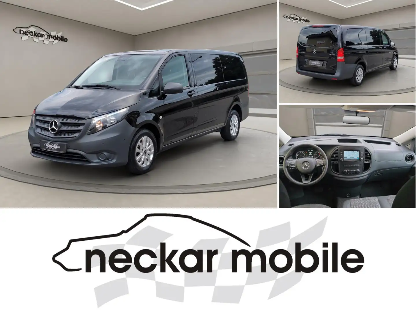 Mercedes-Benz Vito TourerPro 116CDi lang Autom. Navi 9Sitz PDC Noir - 1