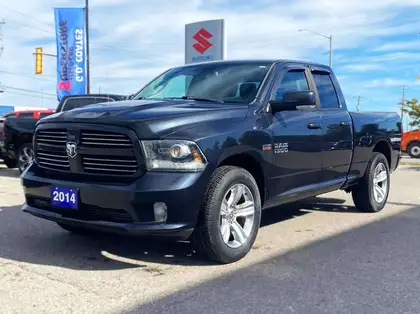 Gray 2014 RAM 1500 Pickup Truck Four-Wheel Drive 8-Speed Automatic