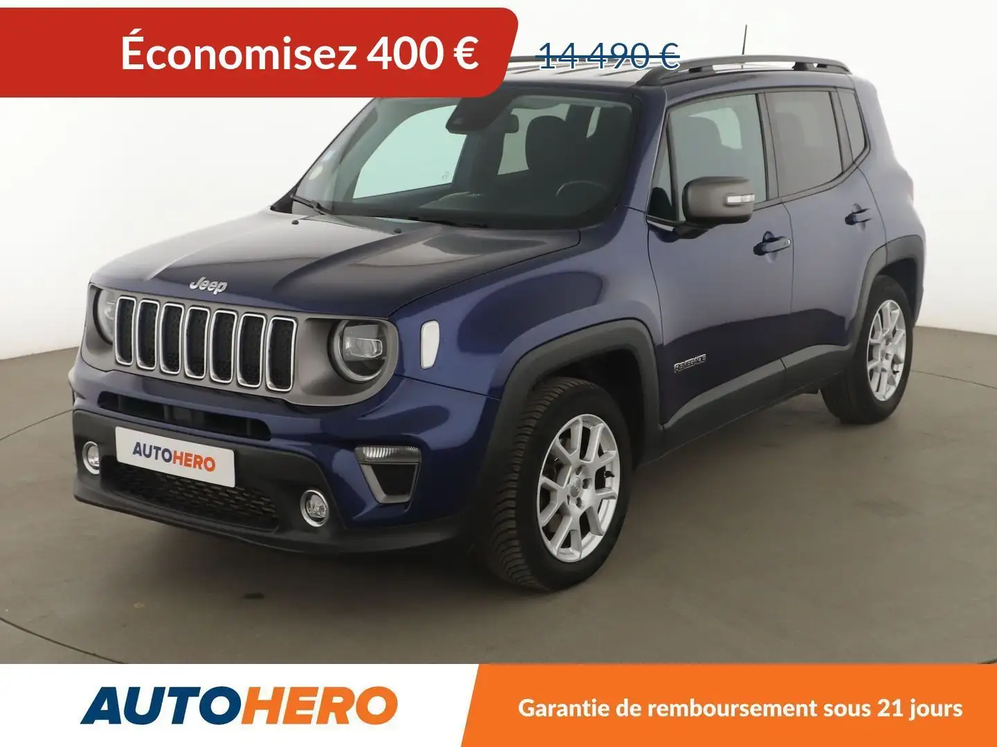 Jeep Renegade 1.6 M-Jet Limited Bleu - 1