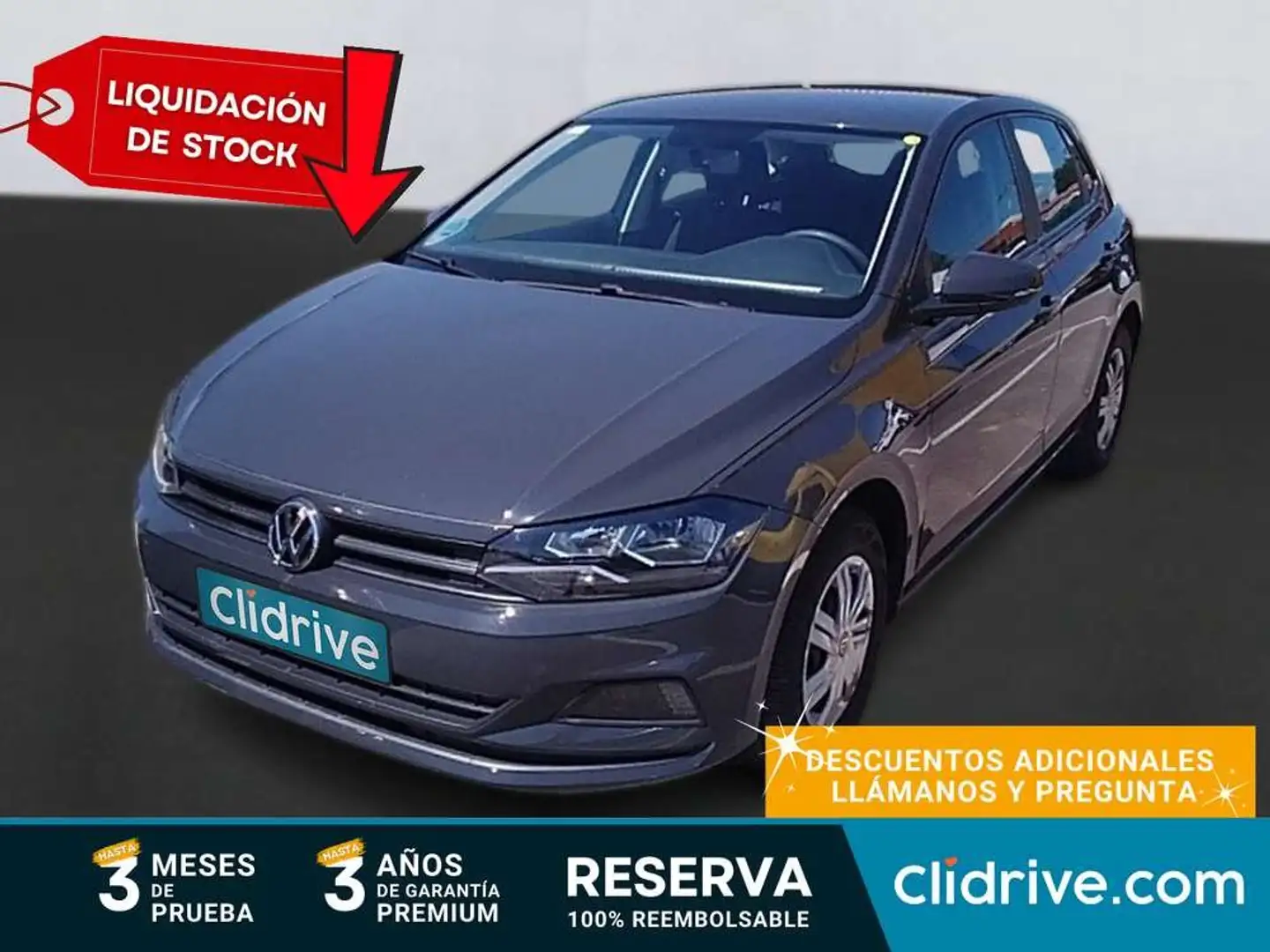 Volkswagen Polo 1.0 Edition 59kW Gris - 1
