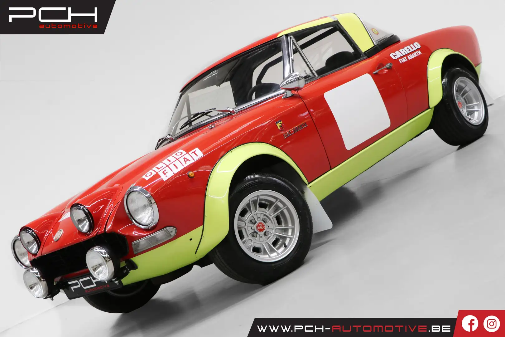 Fiat 124 Spider Sport BS1 1600 Rally + Hard-Top Rojo - 1