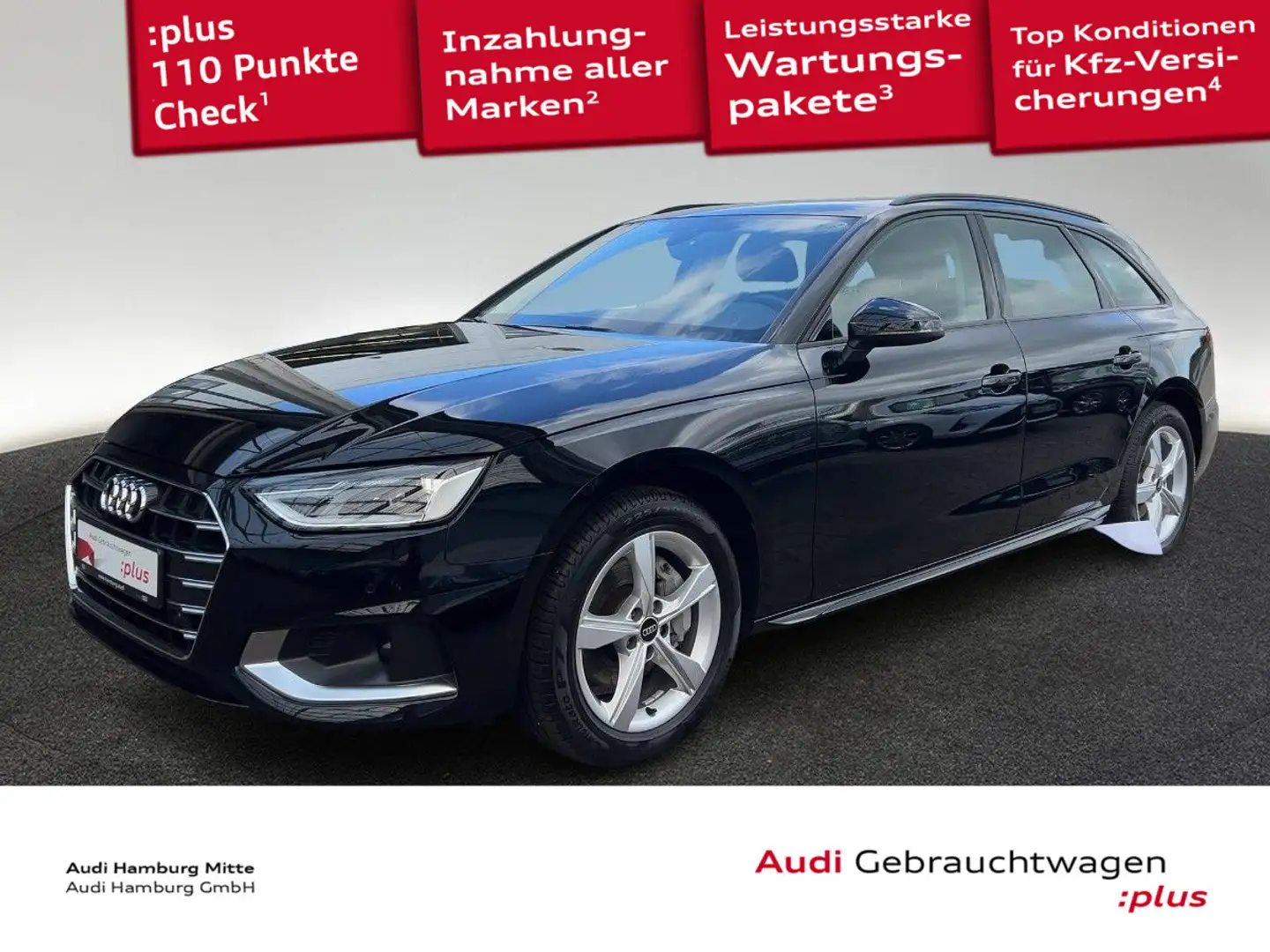 Audi A4 40 TDI advanced S tronic Noir - 1