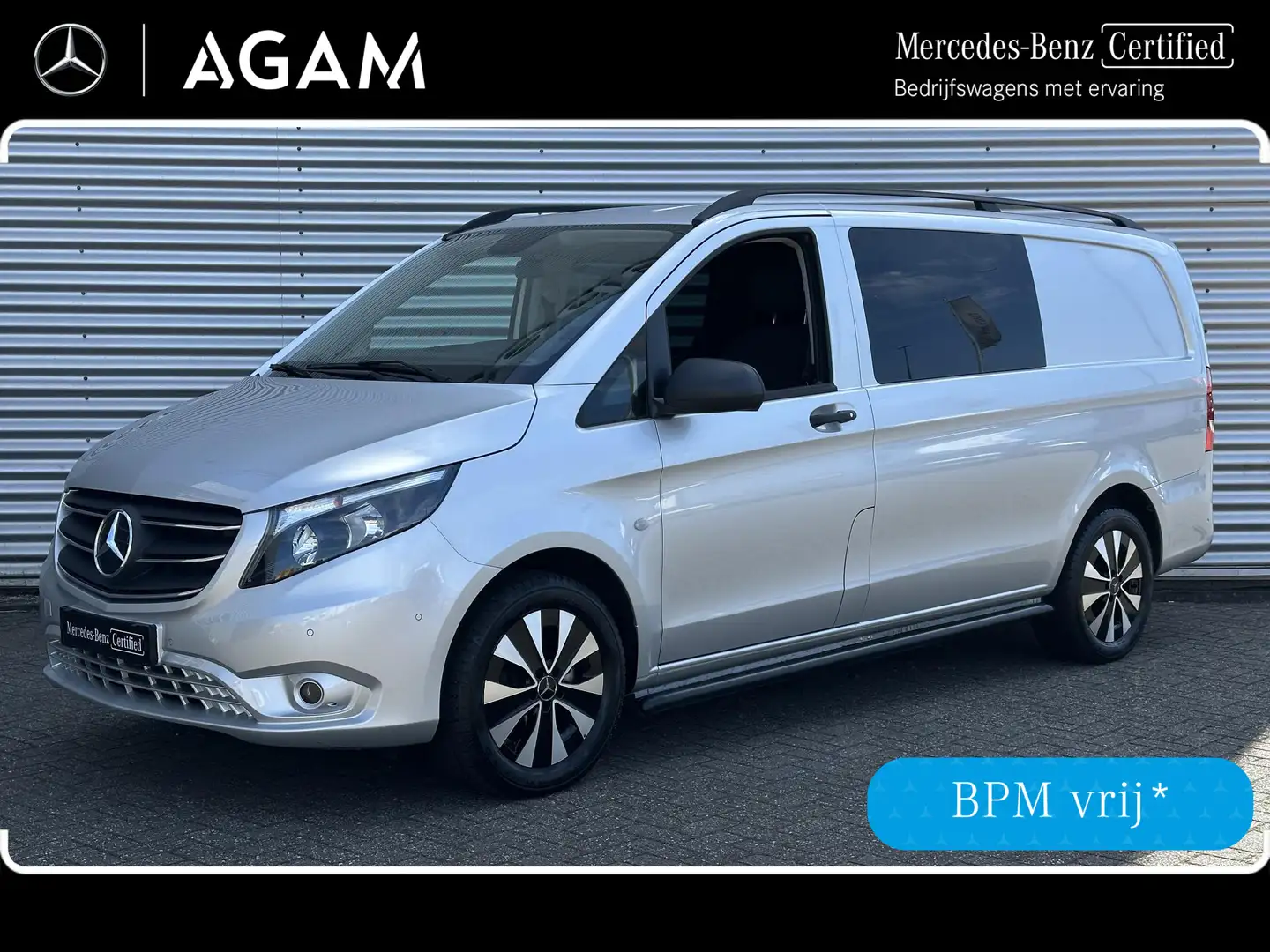 Mercedes-Benz Vito 114 CDI Dubbele Cabine Navigatie Airco Camera Appl Argento - 1