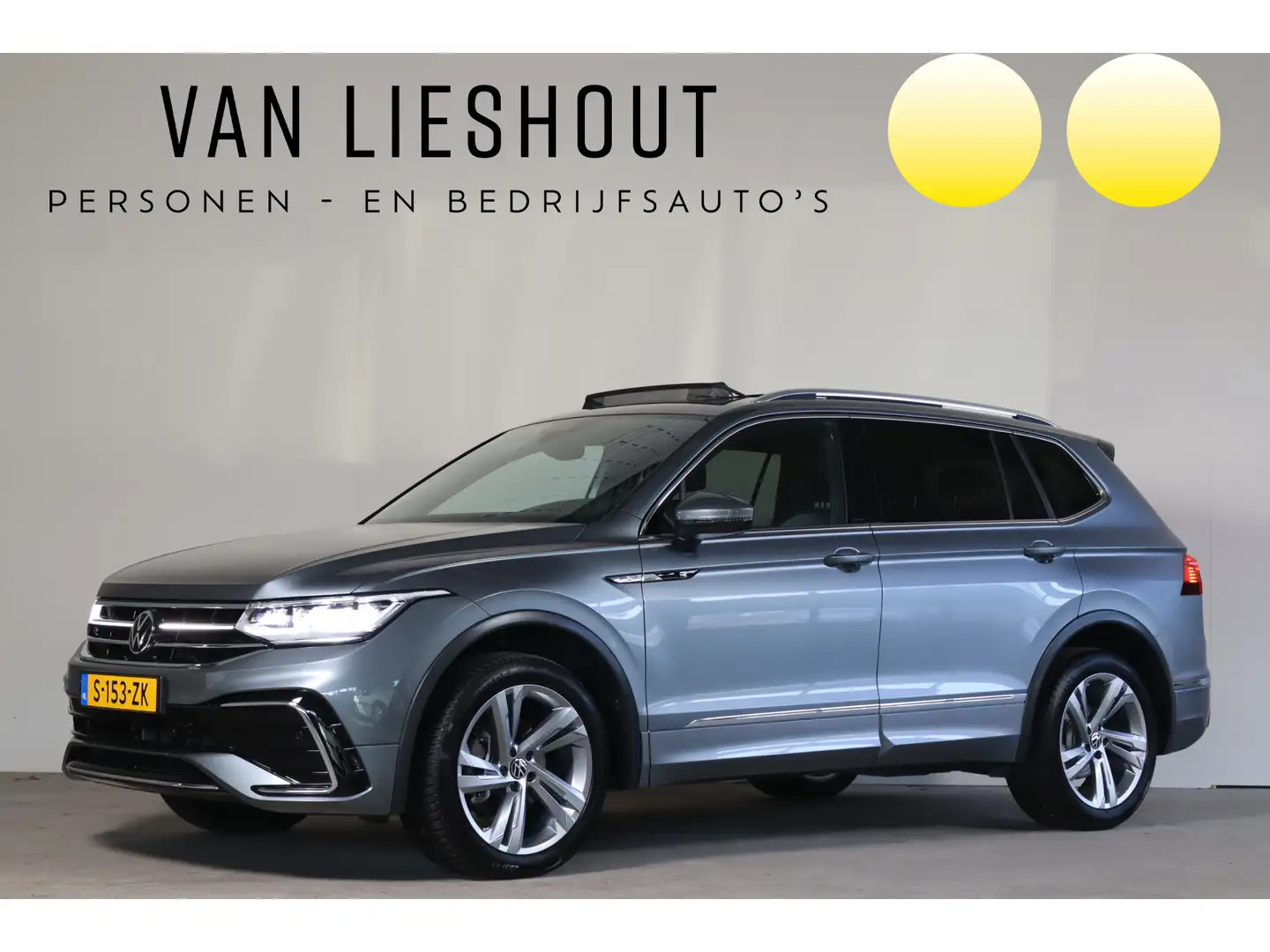 Volkswagen Tiguan Allspace 1.5 TSI R-Line Business+ 7p. NL-Auto!! Zeer comple Grijs - 1