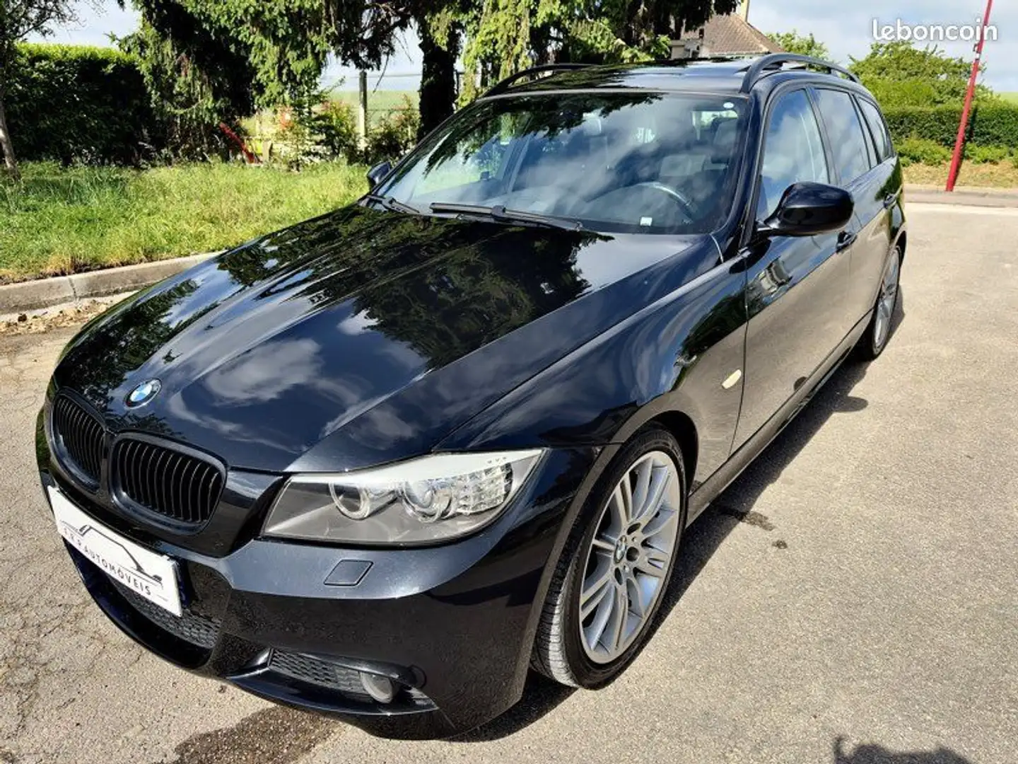 BMW 320 320da e91 pack -M 190mkms-pano-cic-11999e Noir - 1