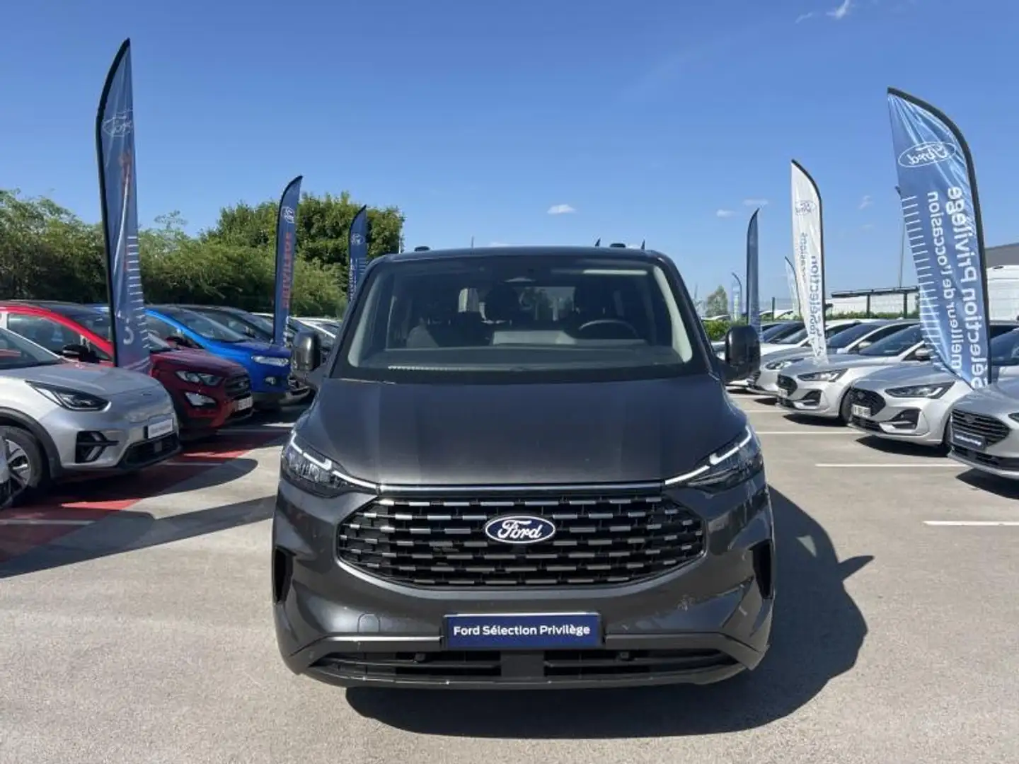 Ford Tourneo Custom 320 L2H1 2.0 EcoBlue 150ch Titanium Gris - 2