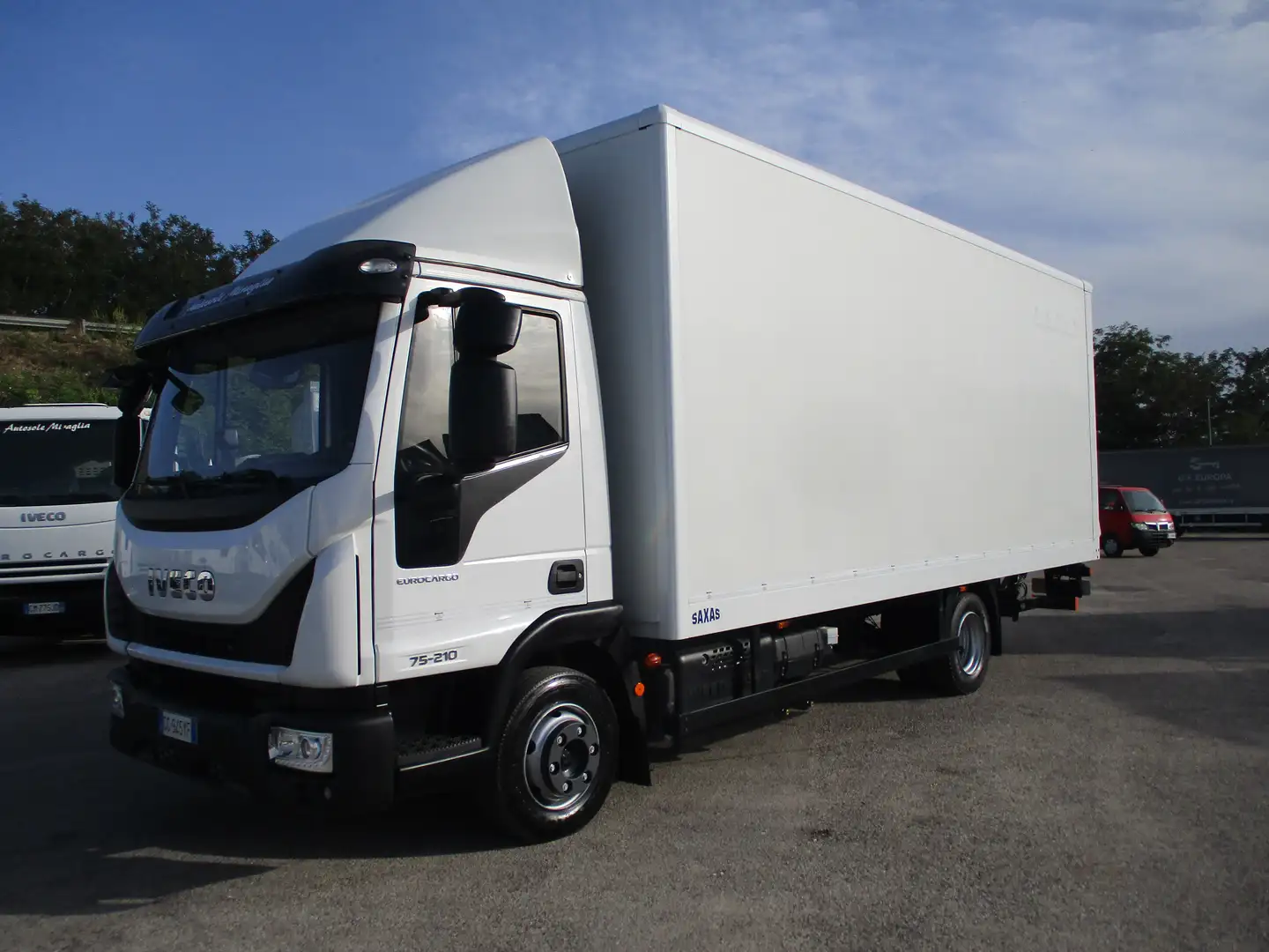 Iveco EUROCARGO 75-21 210CV E6 FURGONE 6M+PEDANA 254000K Wit - 1