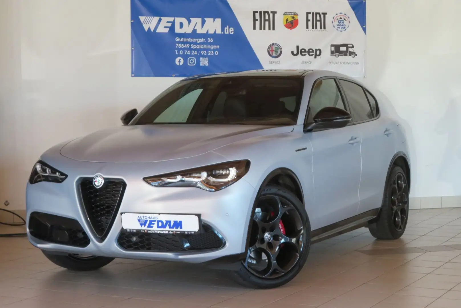 Alfa Romeo Stelvio Competizione Q4 280PS *Lunare Matt* Blanc - 1