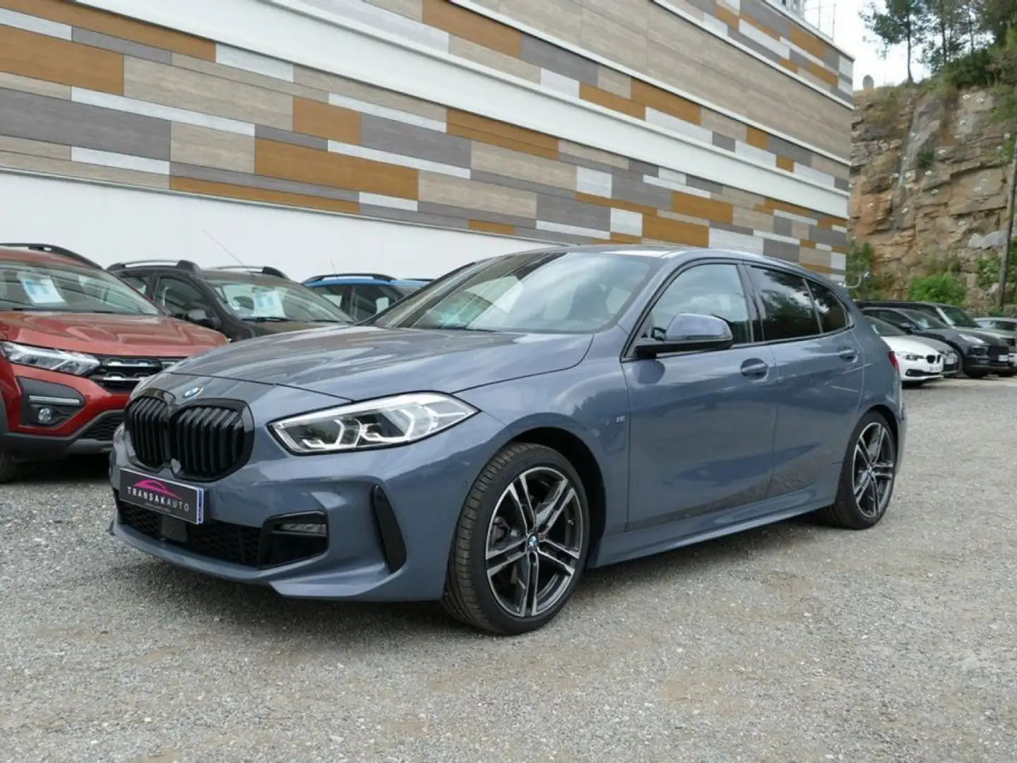 BMW 118 SERIE F40 118 i 136 Ch PACK M DKG7 TOIT OUVRANT Gris - 1