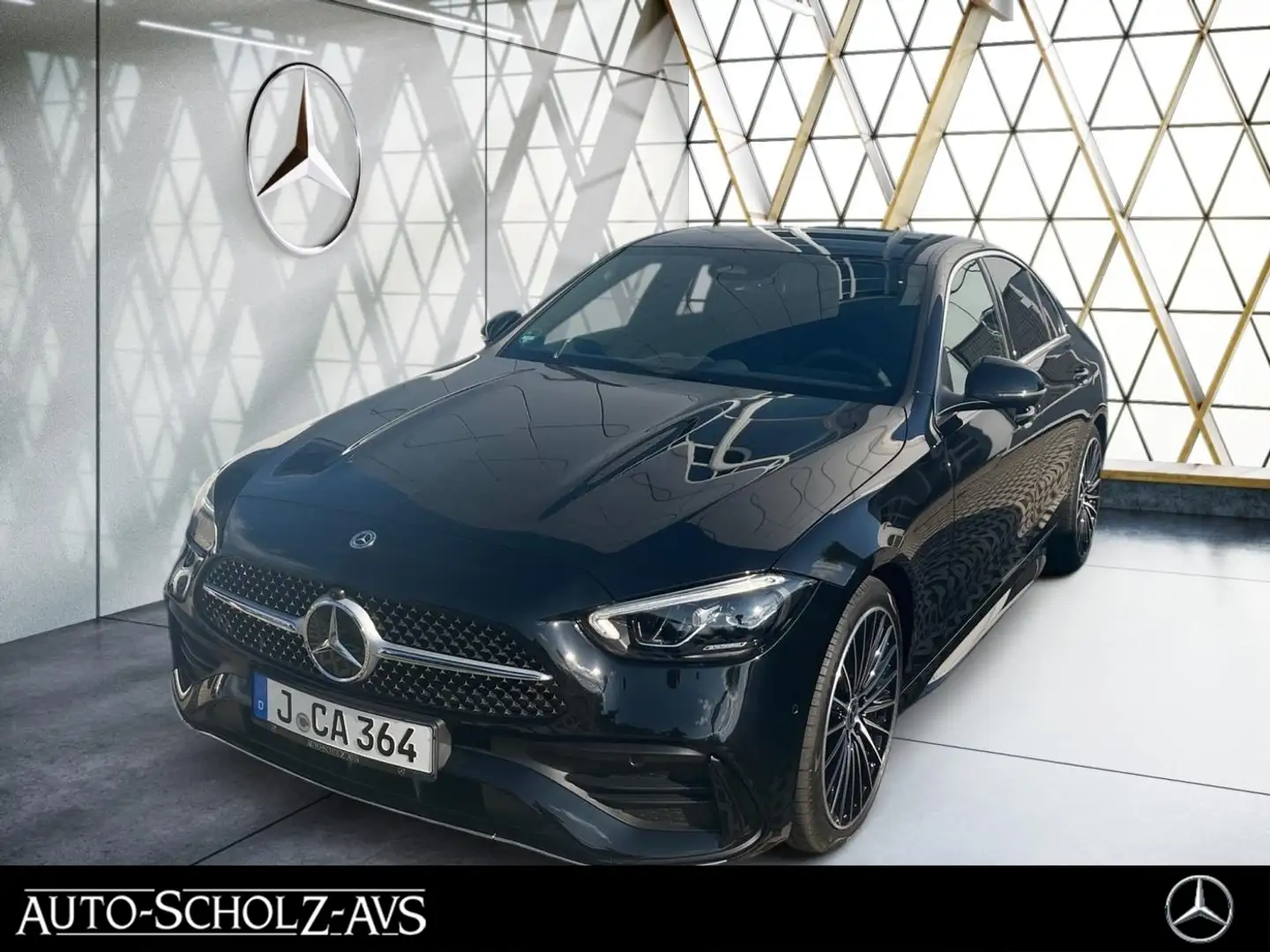 Mercedes-Benz C 200 AMG AMG*LenkradHz*Memory*360°KAM*Distronic Negro - 1