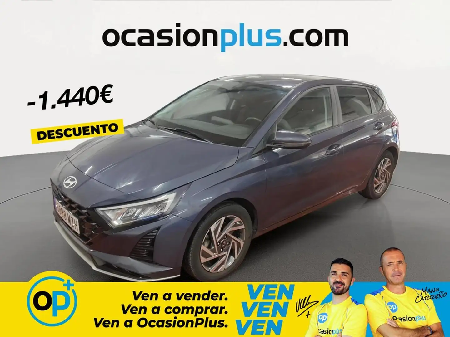 Hyundai i20 1.0 TGDI Klass 100 Gris - 1