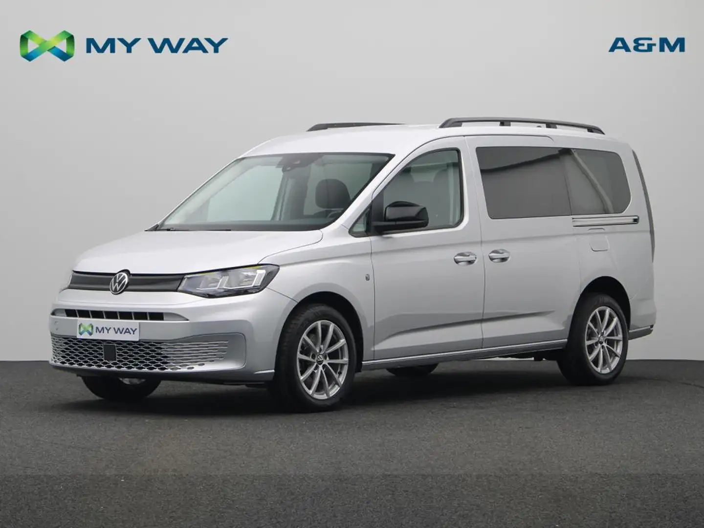 Volkswagen Caddy 2.0 TDi - 5 ZIT - DUBBEL CABINE Argent - 1