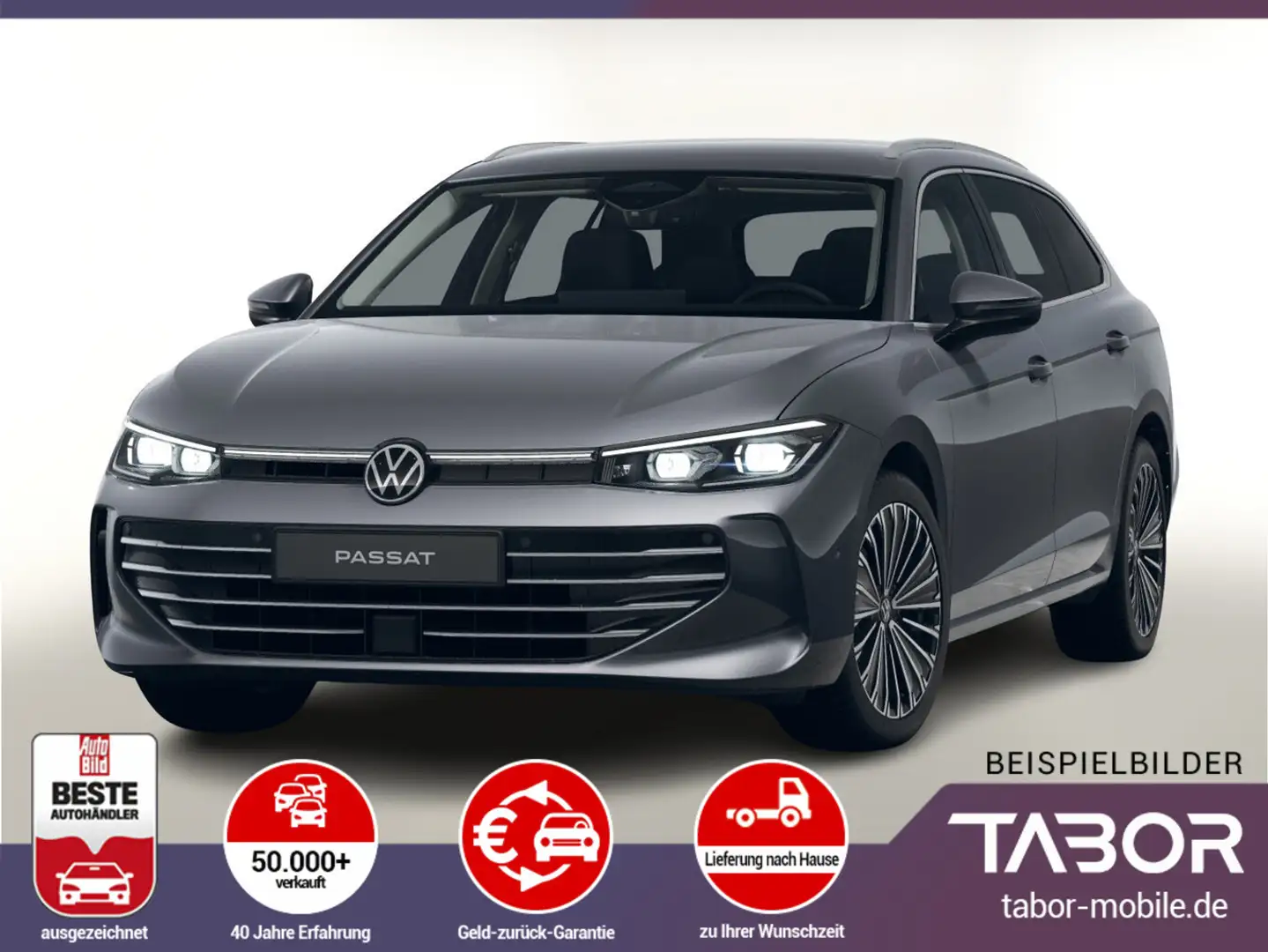 Volkswagen Passat Var. eTSI 150 DSG Eleg. Leder Matrix Nav+ Gris - 1