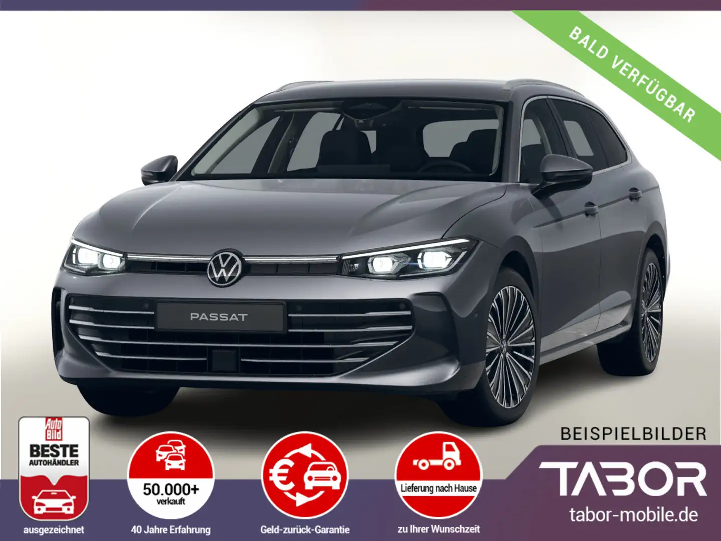 Volkswagen Passat Var. eTSI 150 DSG Eleg. Leder Matrix Nav+ Šedá - 1