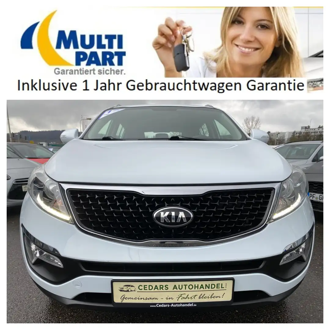 Kia Sportage 2.0i Vision 2WD Navi Einparkhilfe Berganfahrassist Weiß - 2