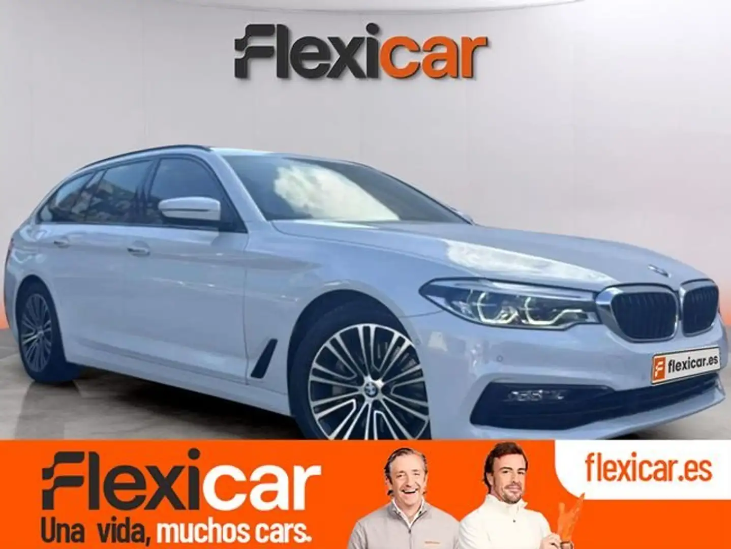 BMW 525 525dA Touring Blanc - 1