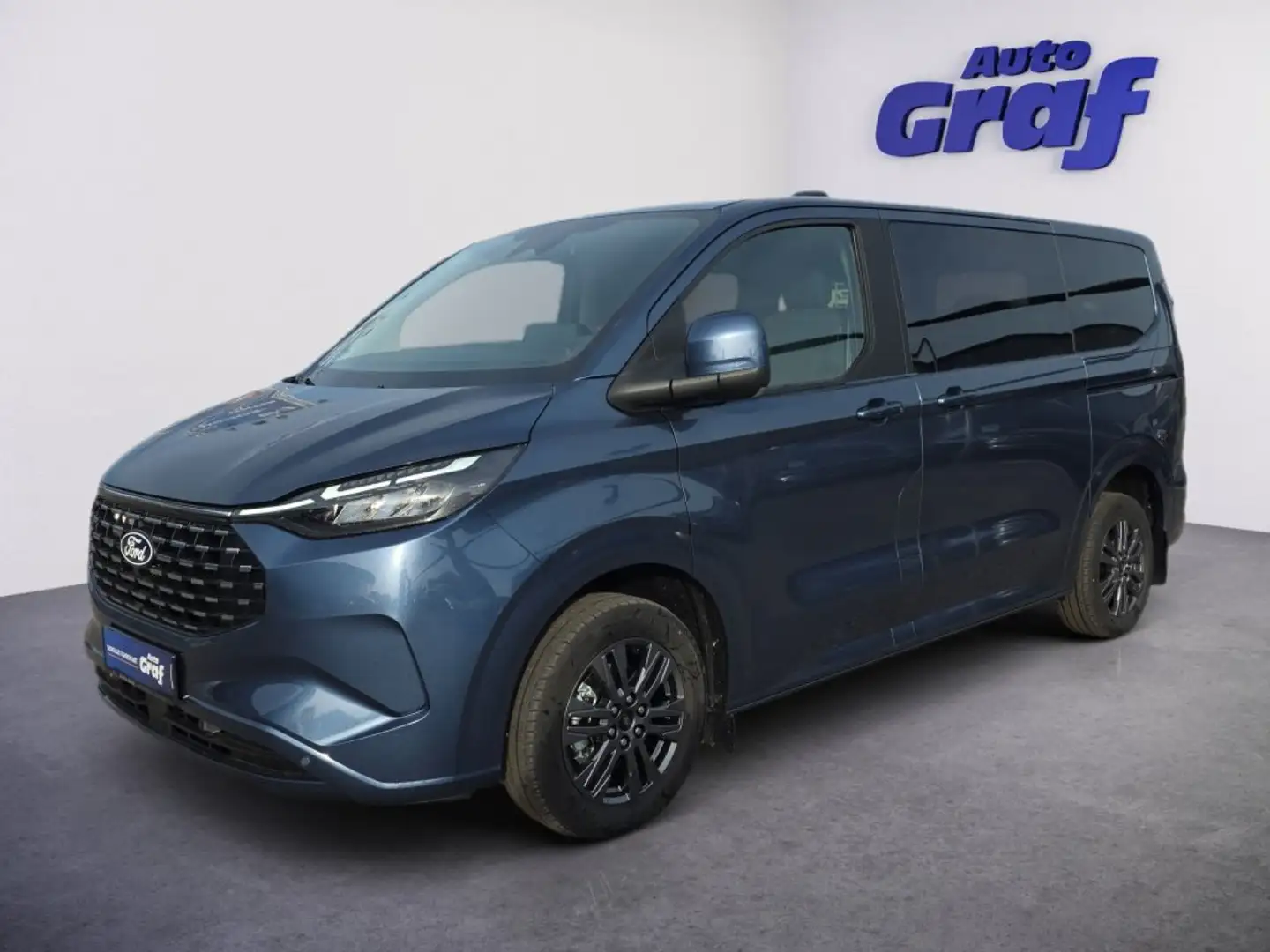 Ford Tourneo Custom Bus 2.5 PHEV 340 L1H1 FWD Titanium Blau - 1