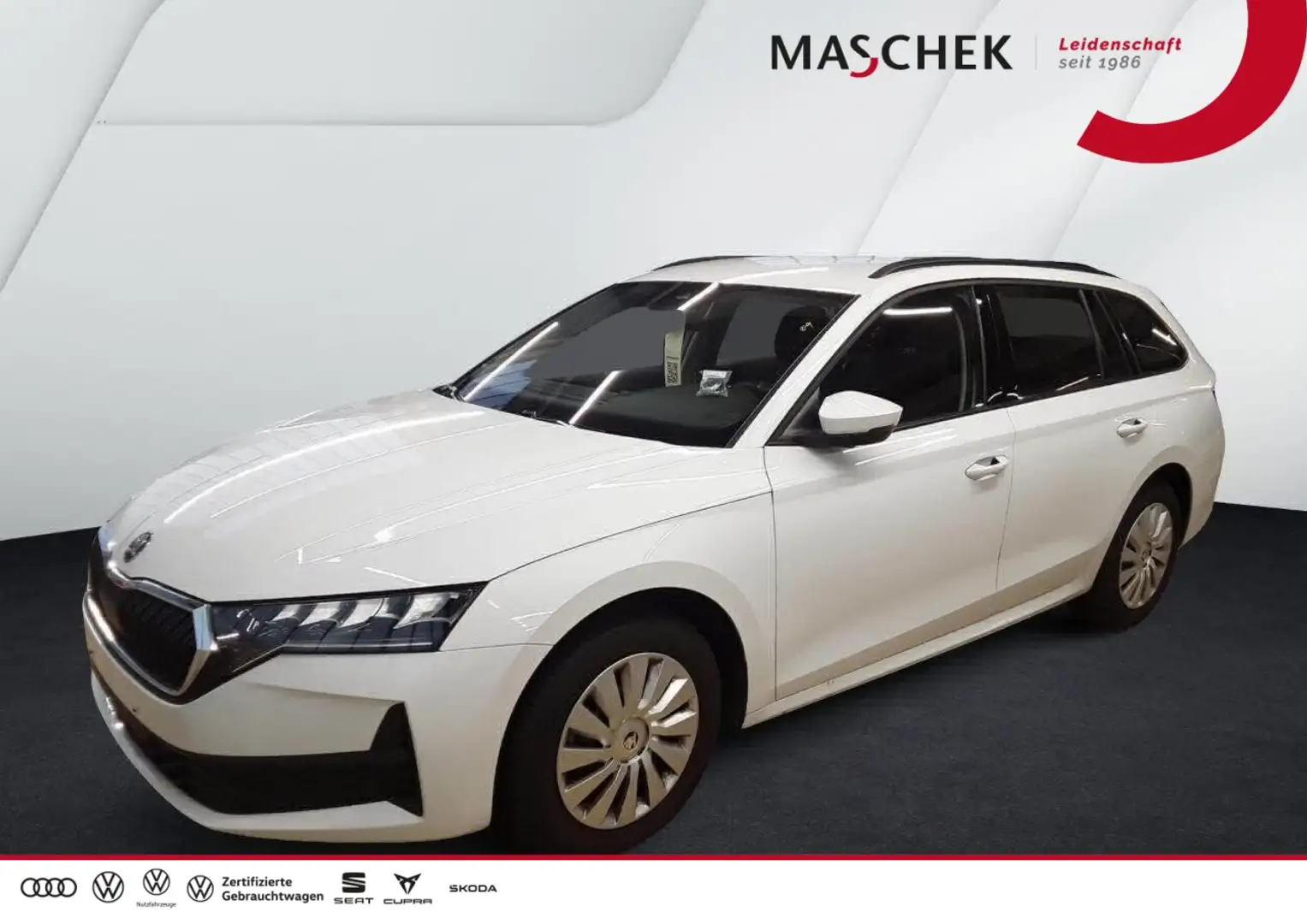 Skoda Octavia Combi Essence 1.5 e-tec DSG AHK Sitzh PDC LED Smar Weiß - 1