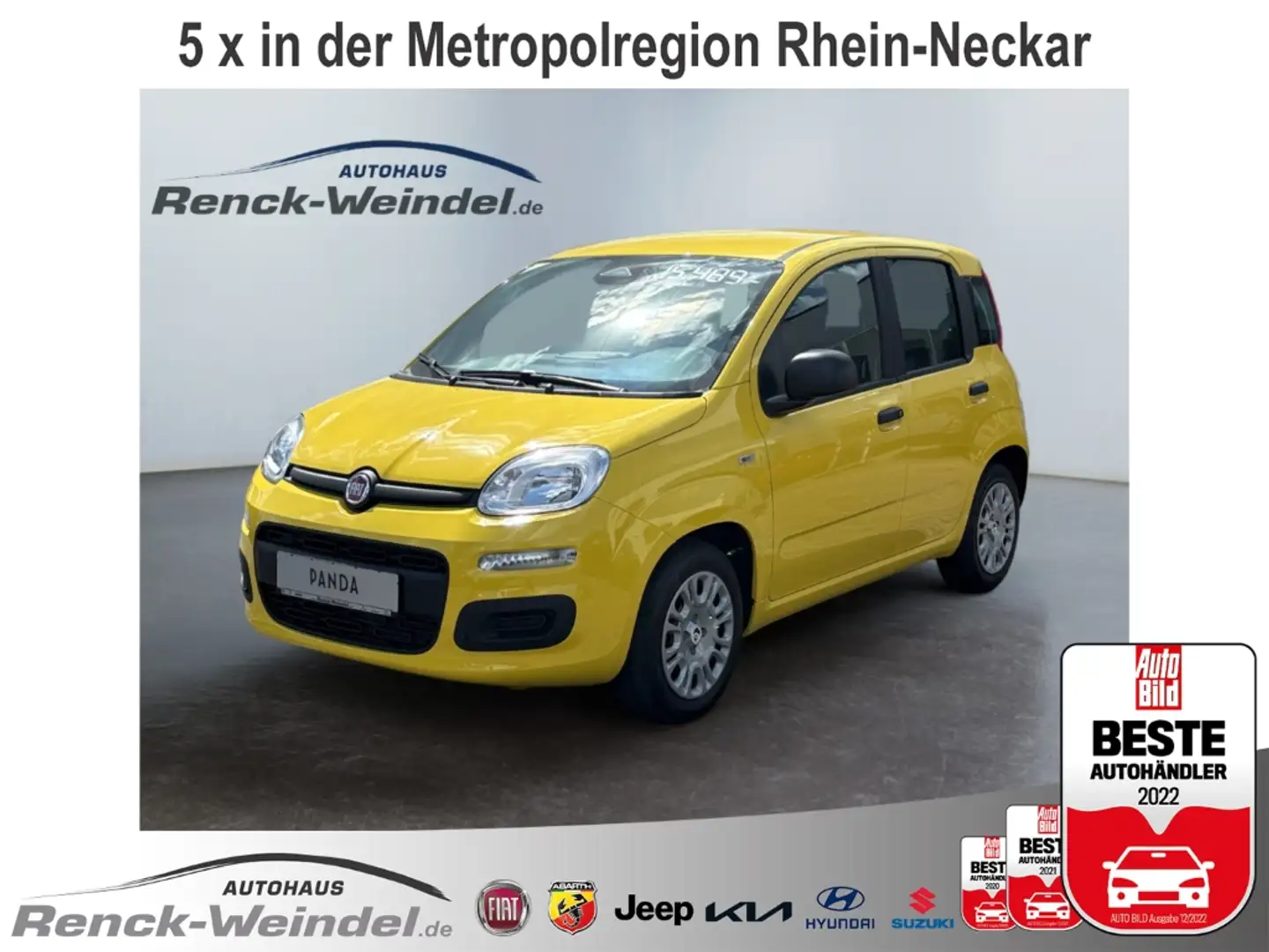Fiat Panda 1.0 GSE DAB Verkehrszeichenerk. Notbremsass. Temp Gelb - 1