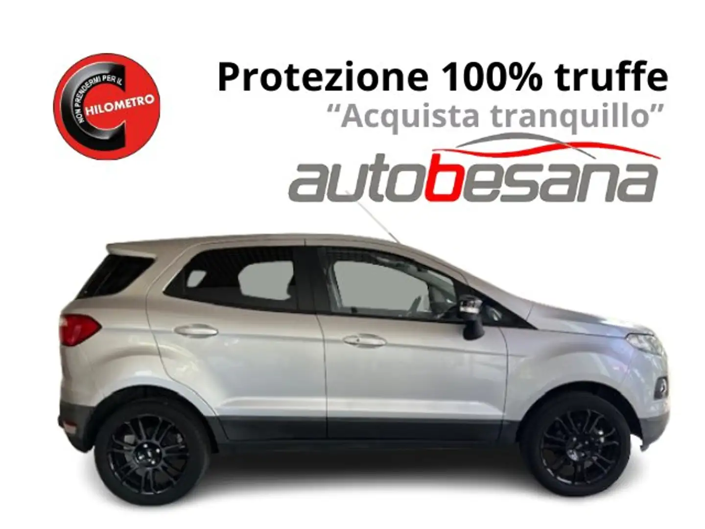 Ford EcoSport 1.0 ecoboost Titanium S 125cv Argento - 1