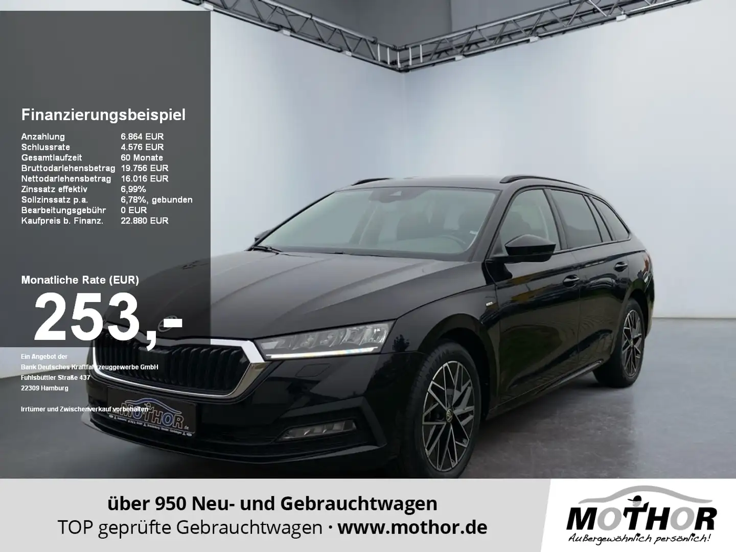 Skoda Octavia Combi Clever 2.0 TDI TEMP PDC SHZ KAM Schwarz - 1