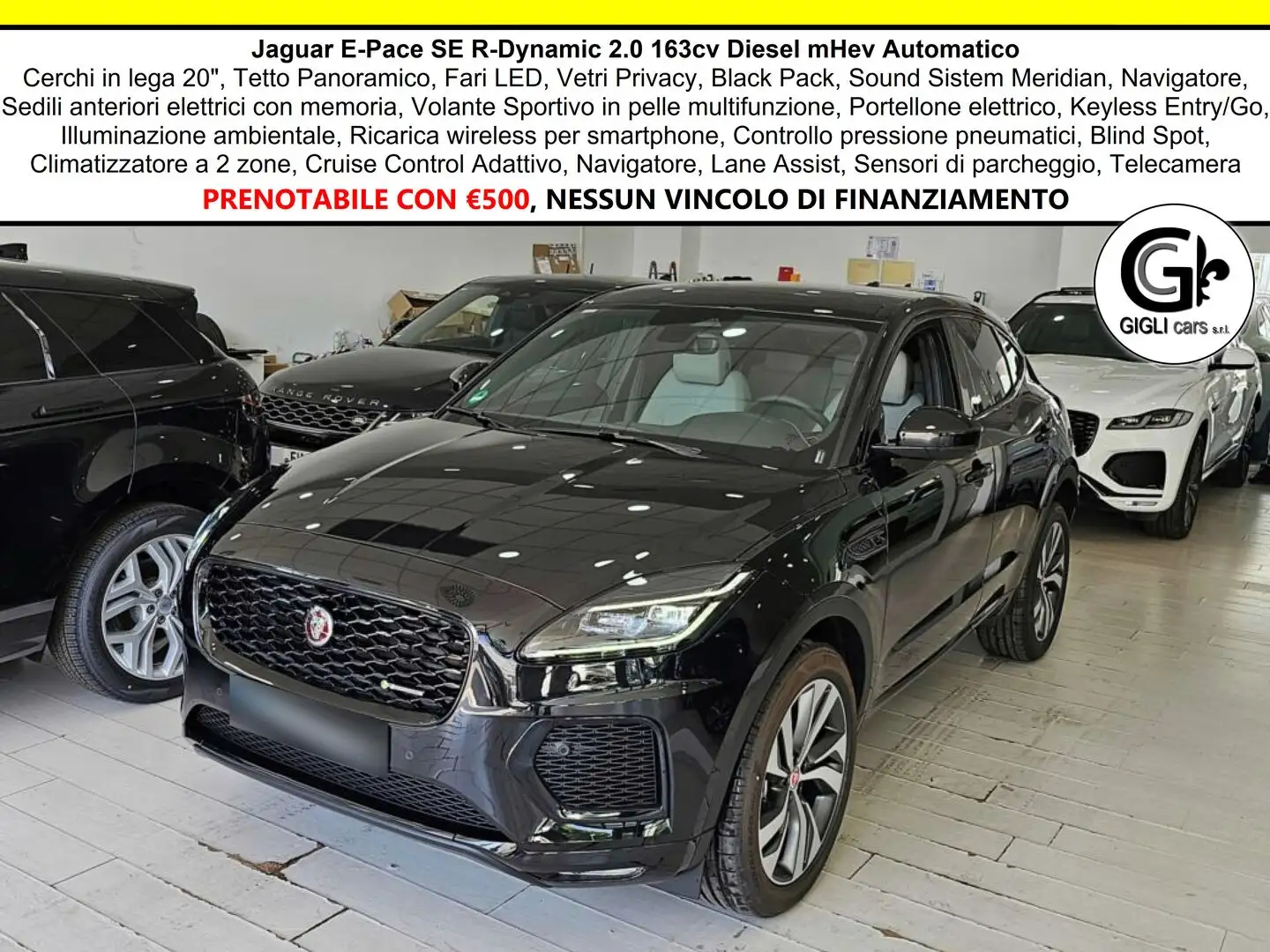 Jaguar E-Pace R-Dynamic SE Navi Camera Tetto C.20" LED BlackPack Fekete - 1