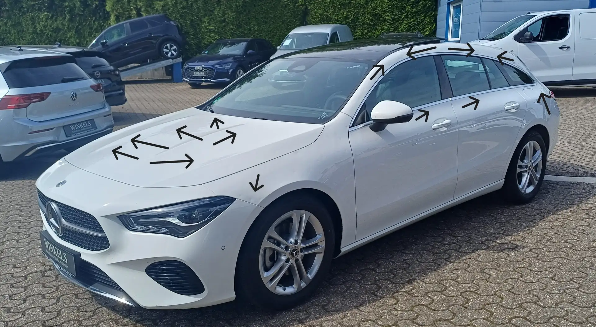 Mercedes-Benz CLA 180 SB Progressive-Klimaaut-Navi-Leder-Kamera-Panorama Weiß - 1