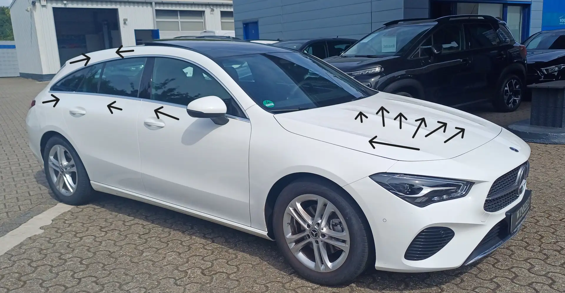 Mercedes-Benz CLA 180 SB Progressive-Klimaaut-Navi-Leder-Kamera-Panorama Weiß - 2