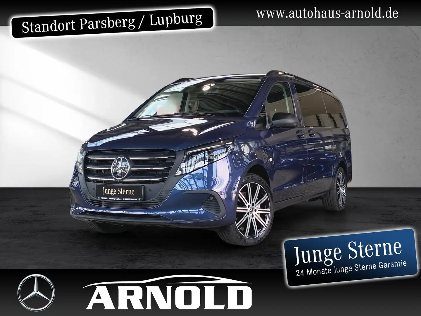 Mercedes-Benz Vito Vito 124 CDI Tourer SELECT Lang AIRM Distr 360° Blau - 1