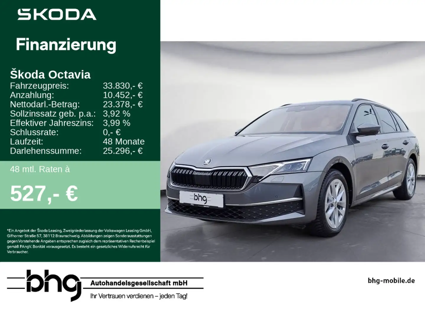 Skoda Octavia Combi 1.5 TSI mHEV DSG Virtual GRA DAB+ Grigio - 1