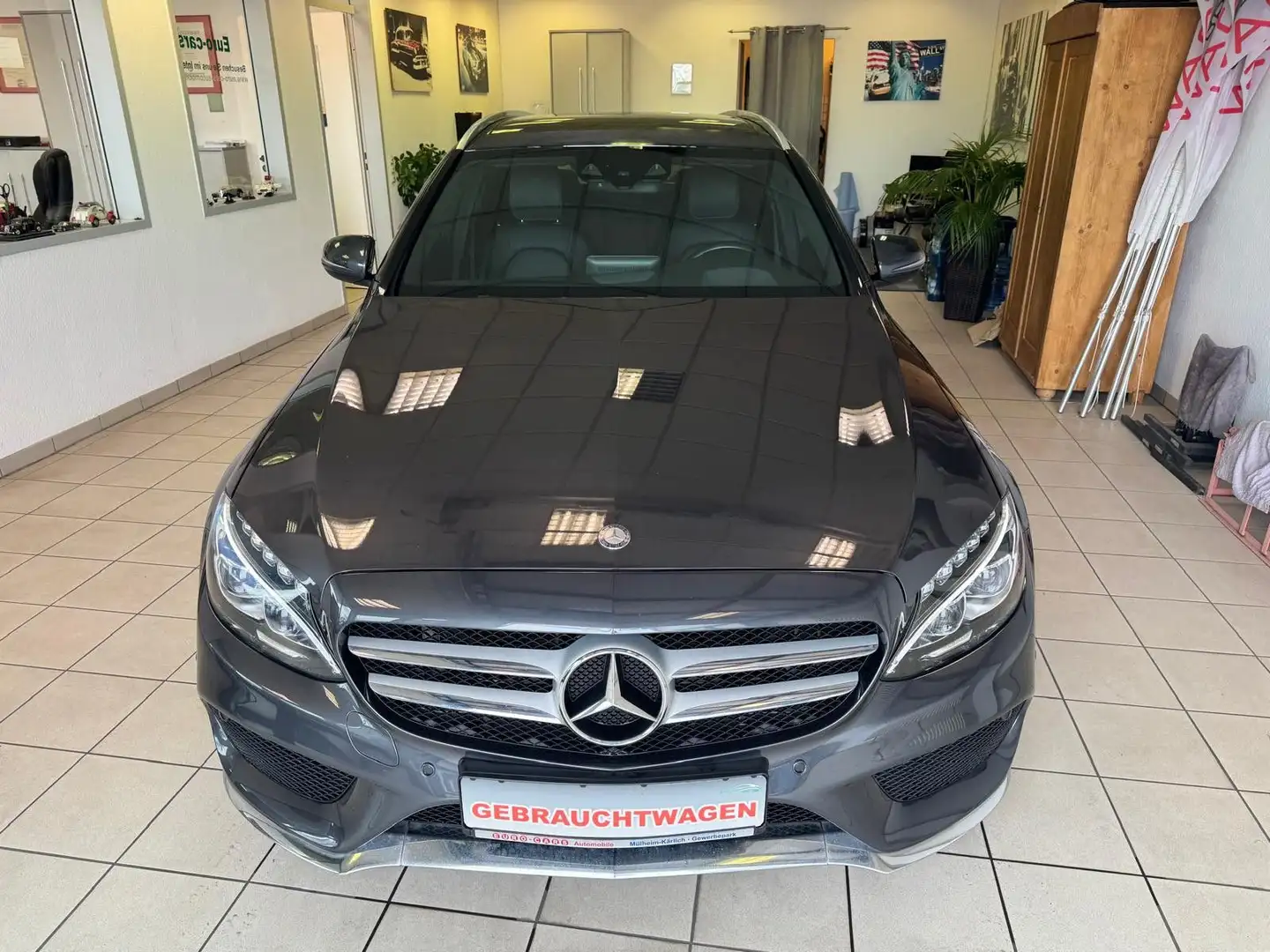 Mercedes-Benz C 300 T-Modell/AMG LINE/PANORAMA/NAVI/BURMESTER Grijs - 2