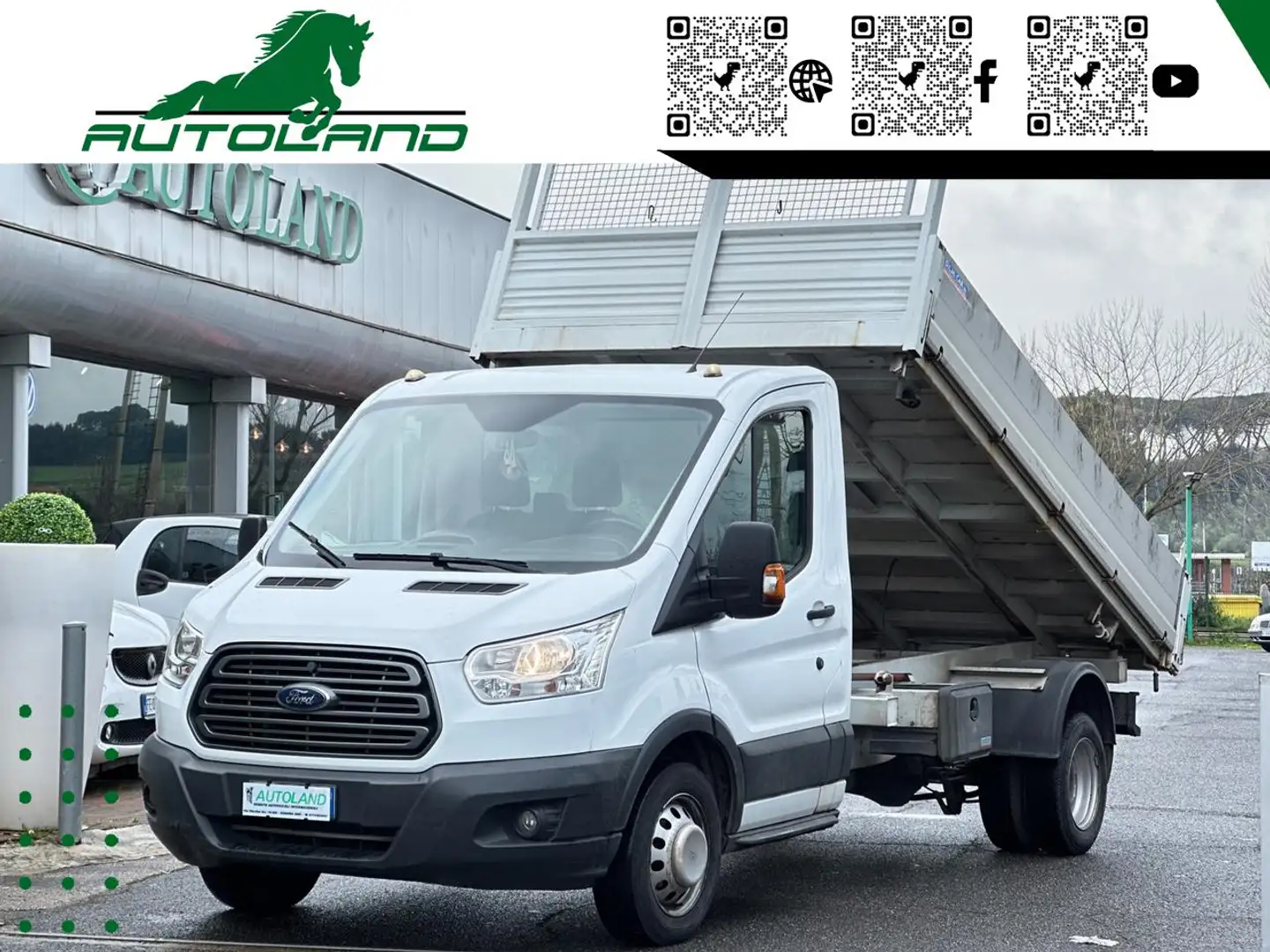 Ford Transit 350 L3 Cab. Ribaltabile TDCi Bianco - 1