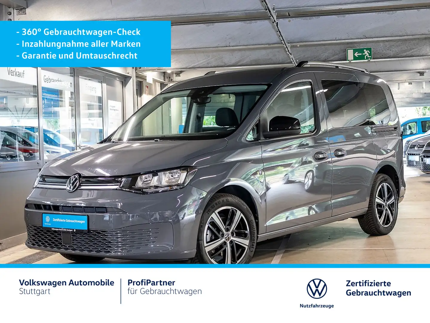 Volkswagen Caddy Goal DSG1.5l TSI Euro 6e Navi Klima Grau - 2