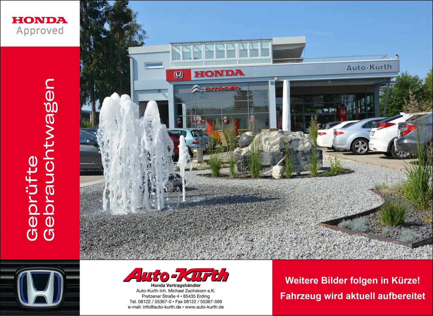 Honda Civic 1.0 i-VTEC Turbo Elegance -Navi -DAB -PDC -1.Hand Blau - 1