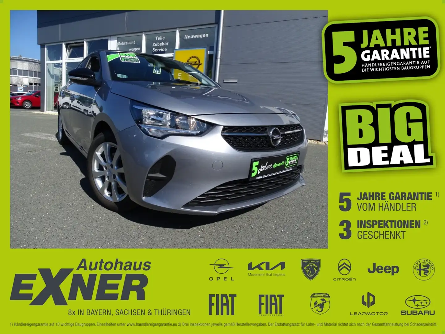 Opel Corsa F 1.2 EDITION Alu, Parkpilot, Sitzheiz.,DAB Silber - 1