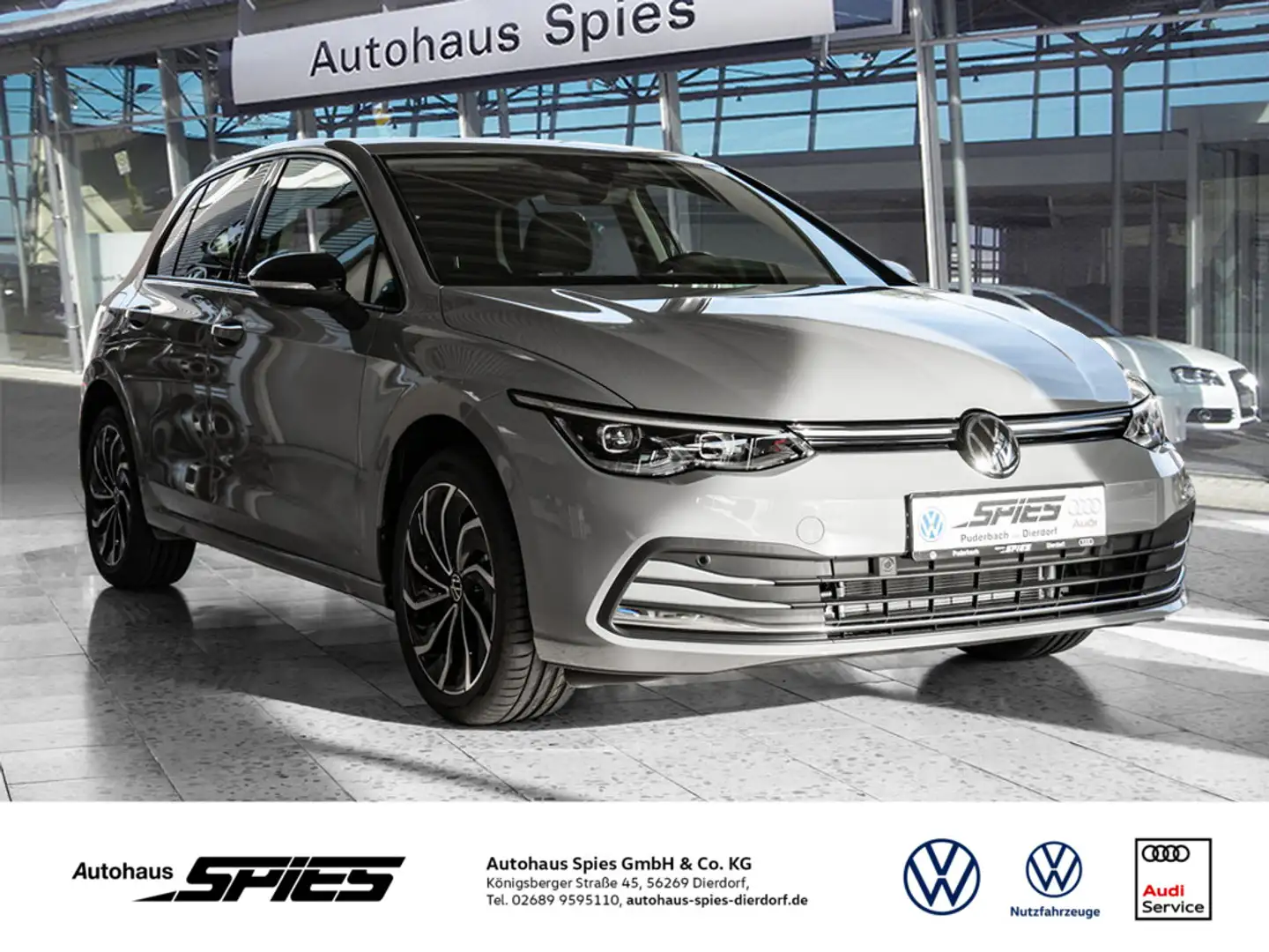 Volkswagen Golf VIII 2.0 TDI Active SHZ KAMERA NAVI LED Gris - 1