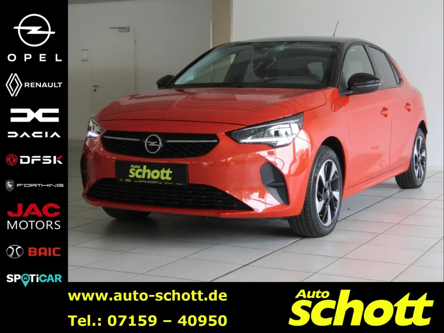 Opel Corsa-e F e Edition (MJ22B) Elektromotor, 100 kW (136 Orange - 1