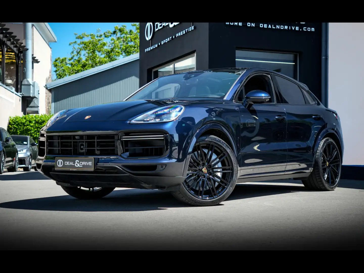 Porsche Cayenne TURBO COUPE°AHK°InnoDrive°PDCC°HUD°ABGAS°MATRIX Bleu - 1