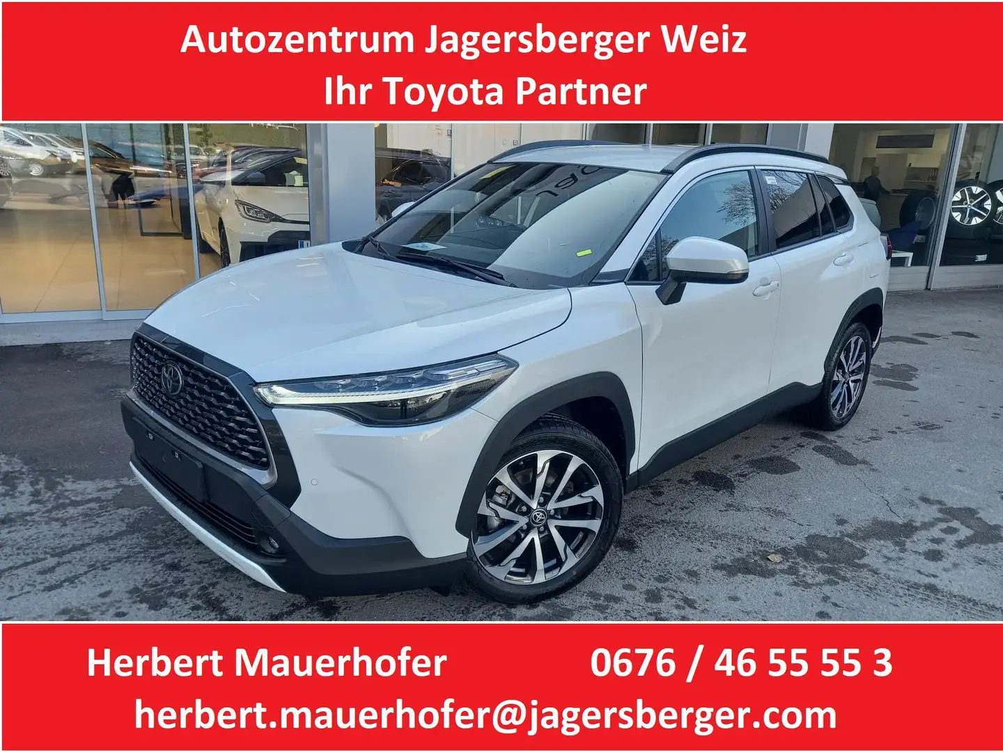 Toyota Corolla Cross 2,0 Hybrid Active Drive AWD Alb - 1