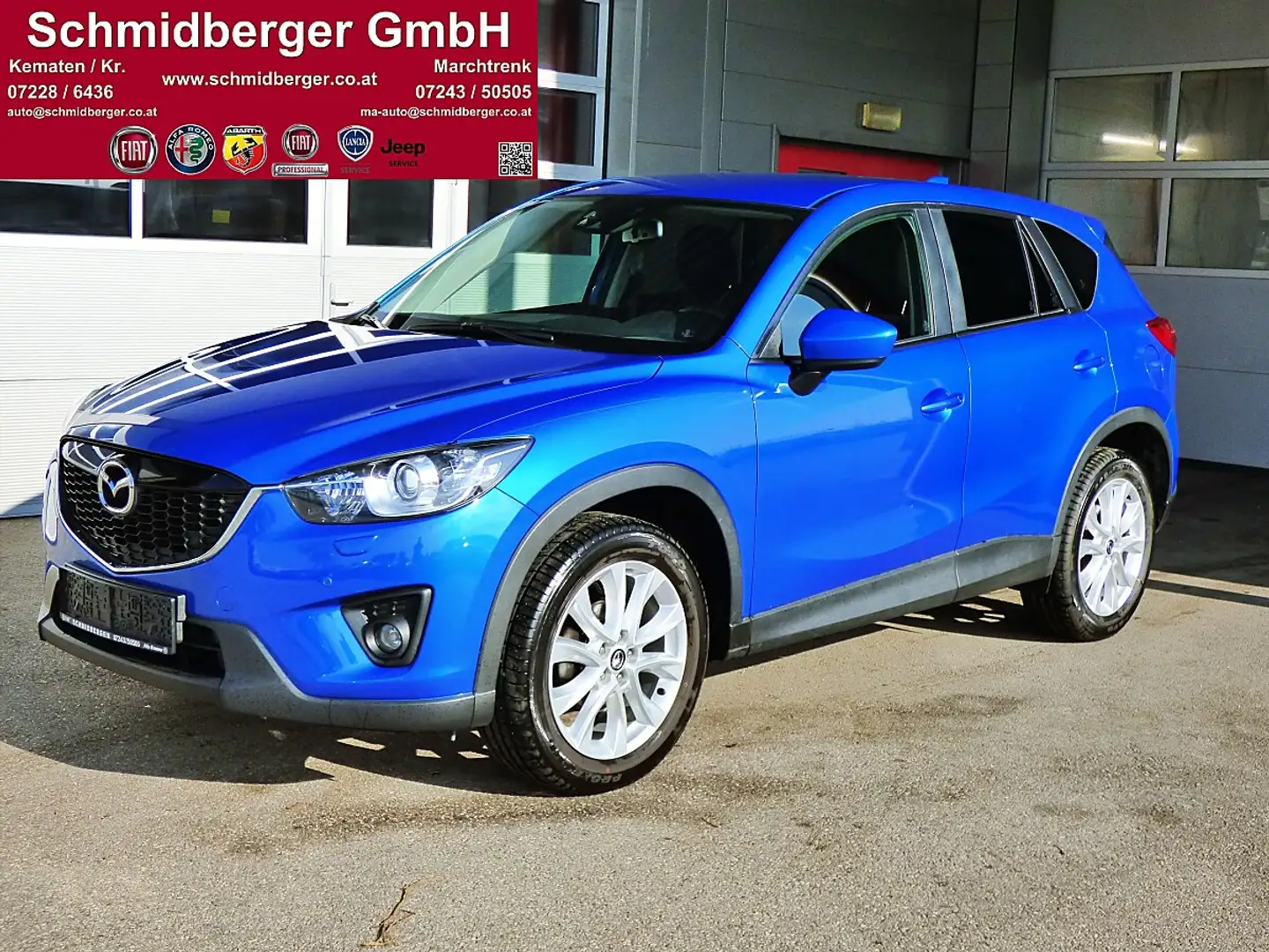 Mazda CX-5 2,0i AWD Attraction Aut., 8 fach Bereift Blau - 1