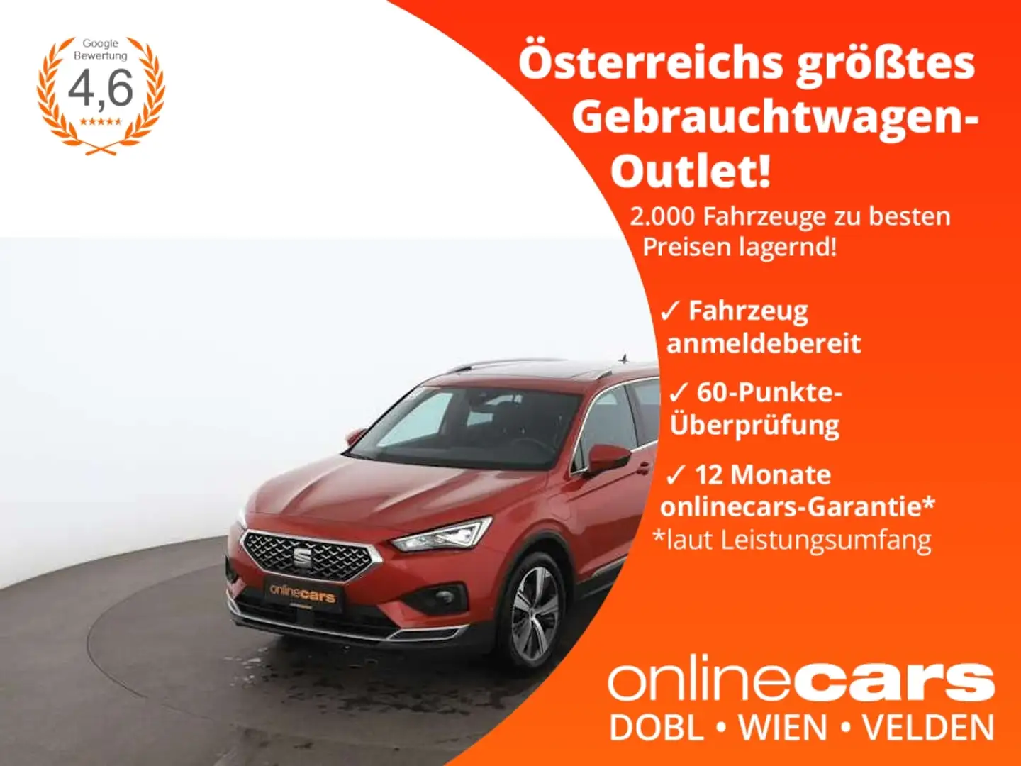 SEAT Tarraco 1.4 eHybrid Xcellence Aut LED AHK SKY Rot - 1