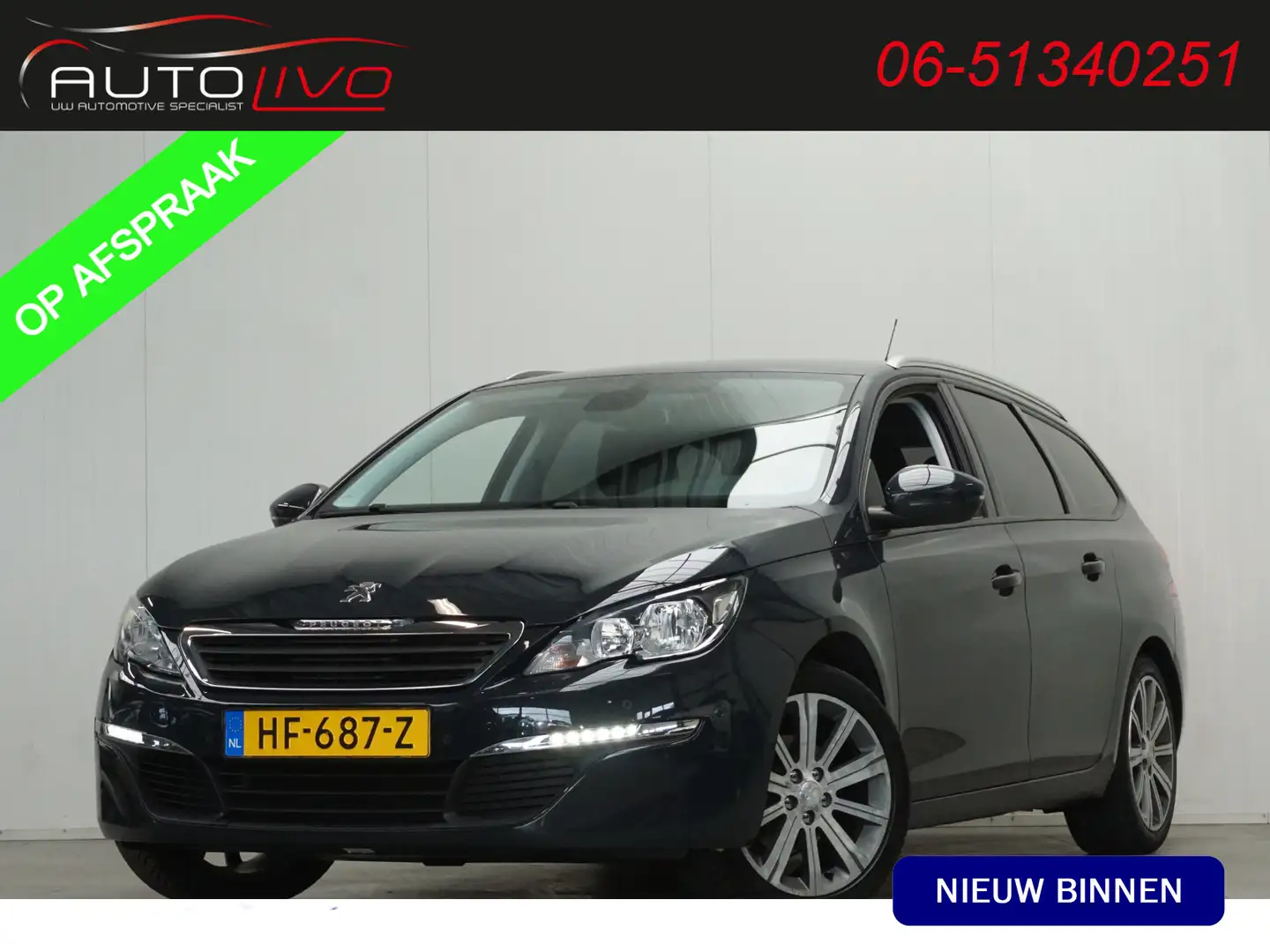 Peugeot 308 SW 1.2 PureTech Active 130 PK! NAVI CLIMA PDC CRUI Gris - 1