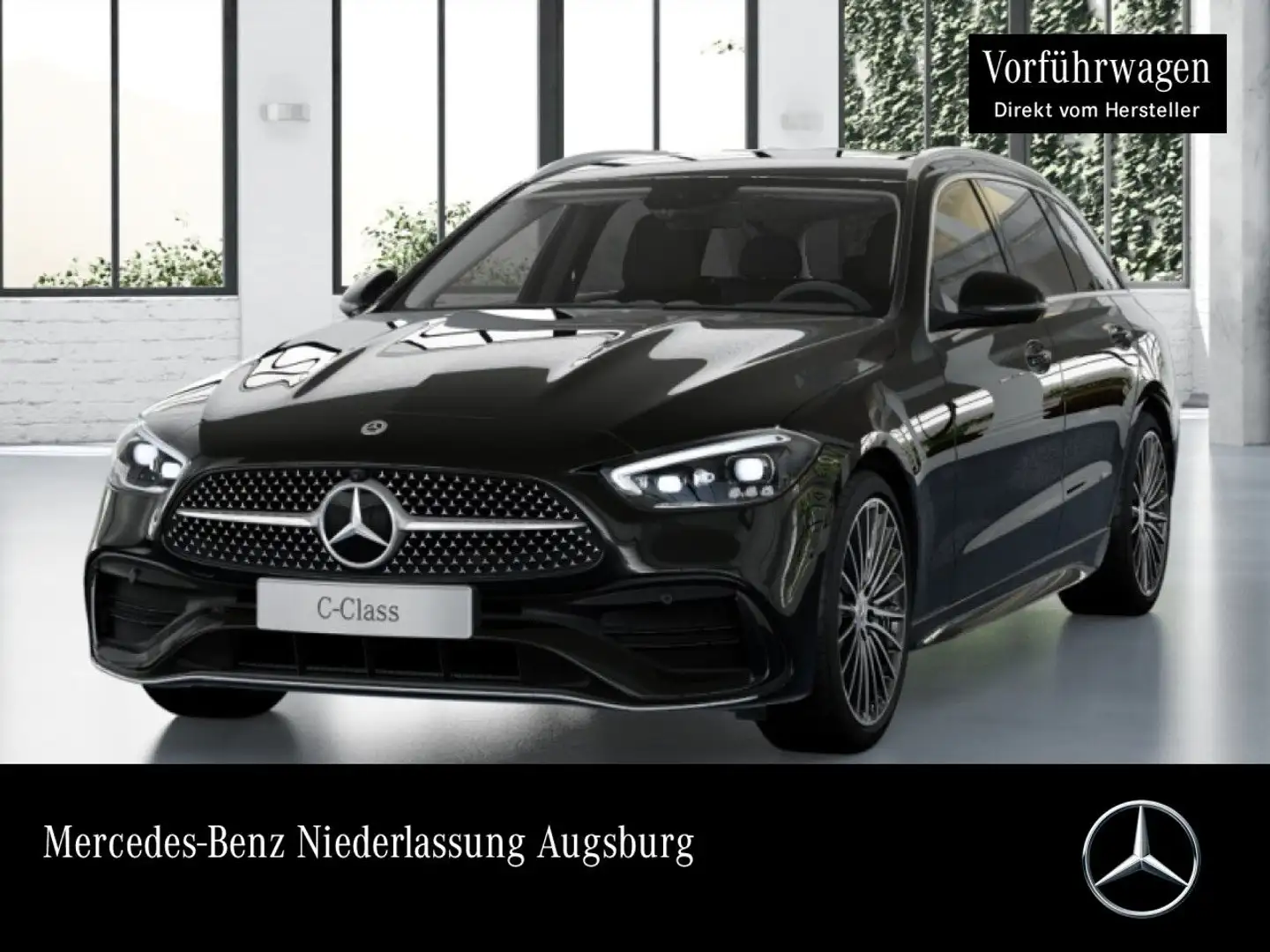 Mercedes-Benz C 200 T AMG+360+AHK+TOTW+KEYLESS+9G Schwarz - 1